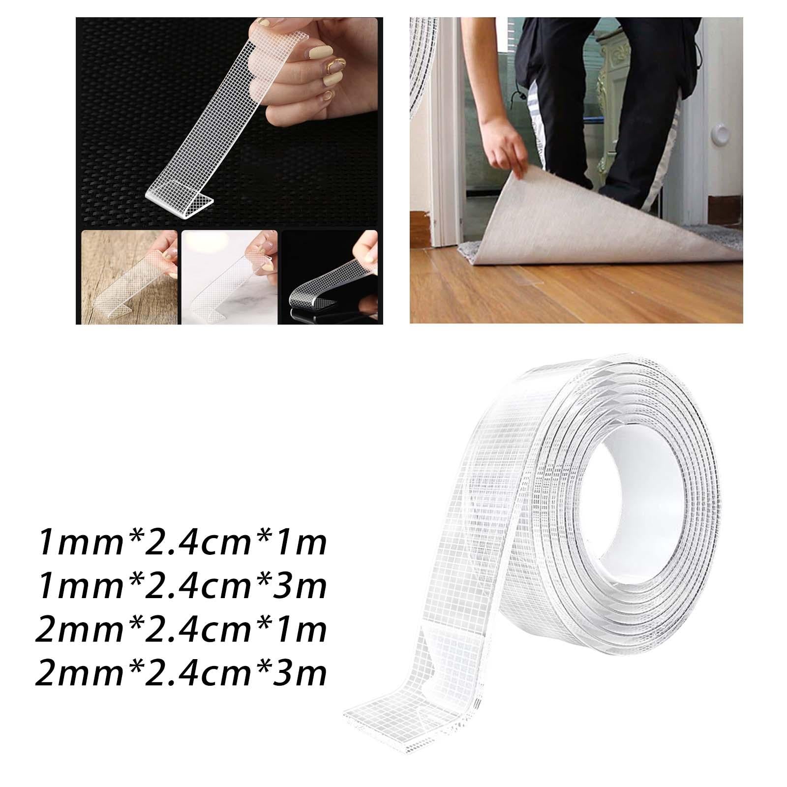 4xClear Nano Tape Double Sided Tape Traceless Non Marking Heavy Duty Wall Tape Thick 1mm Long 100cm