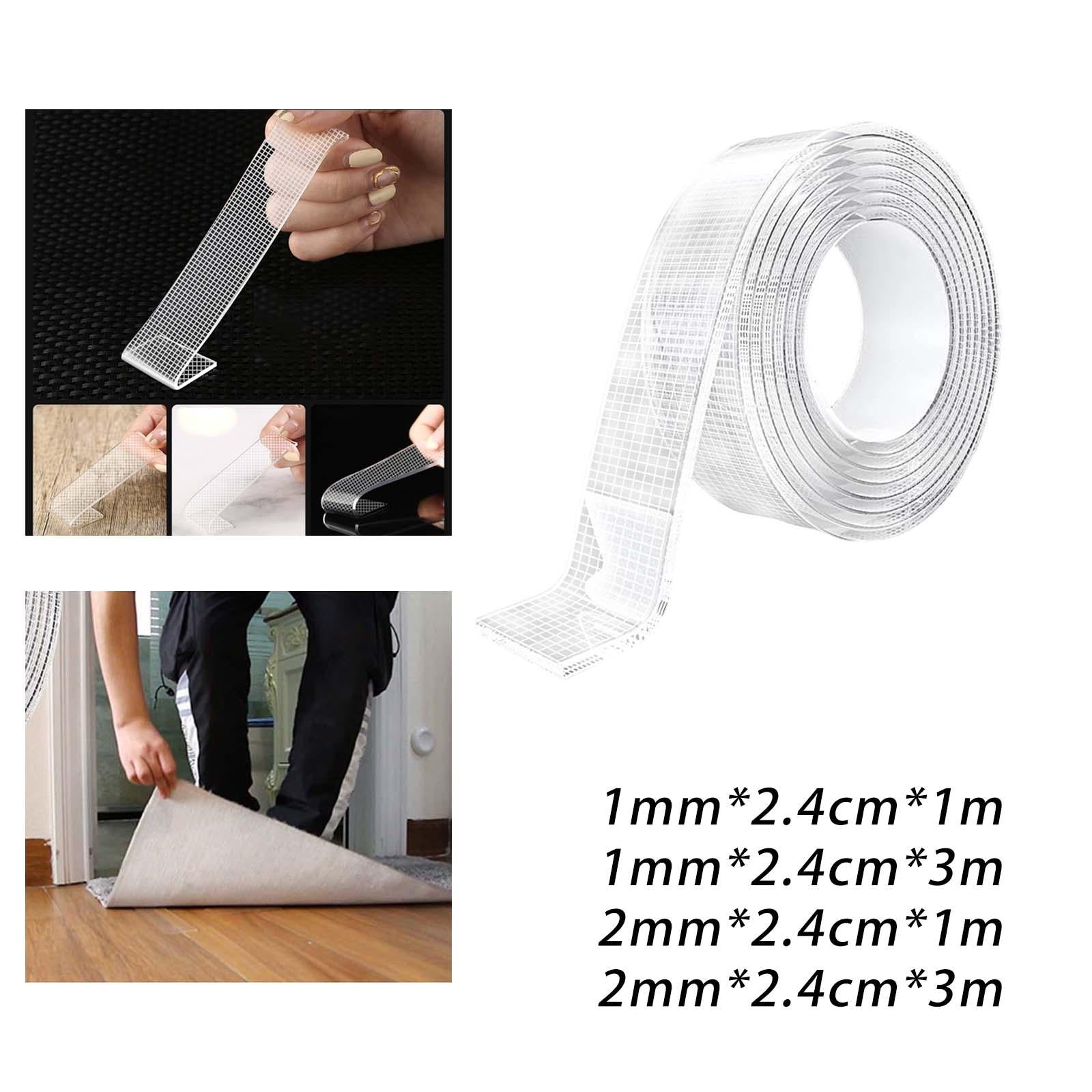 4xClear Nano Tape Double Sided Tape Traceless Non Marking Heavy Duty Wall Tape Thick 1mm Long 100cm
