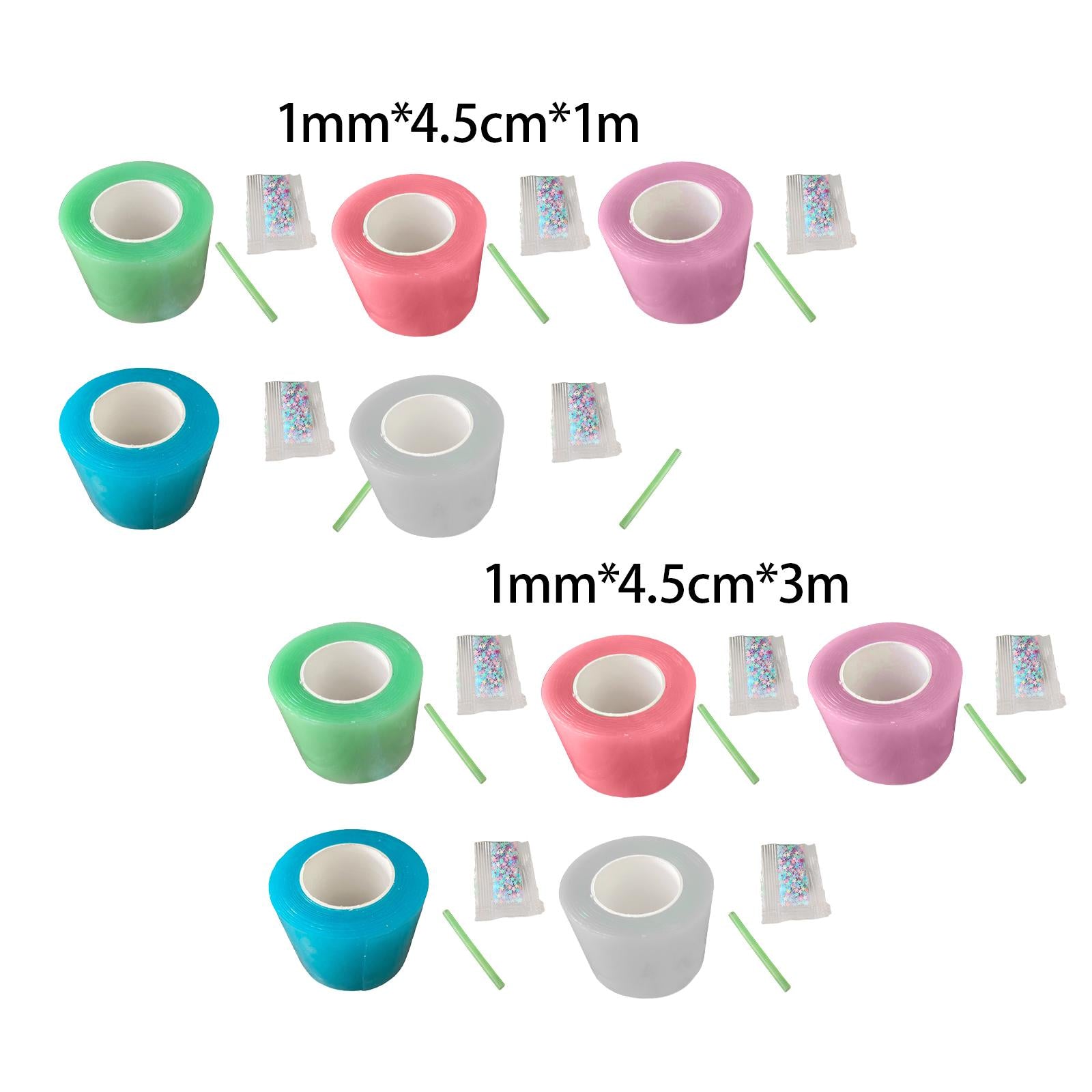3xNano Mounting Tape Household Mounting Tape for Educational Toy Handmade Ball 1mmx4.5cmx1m pink
