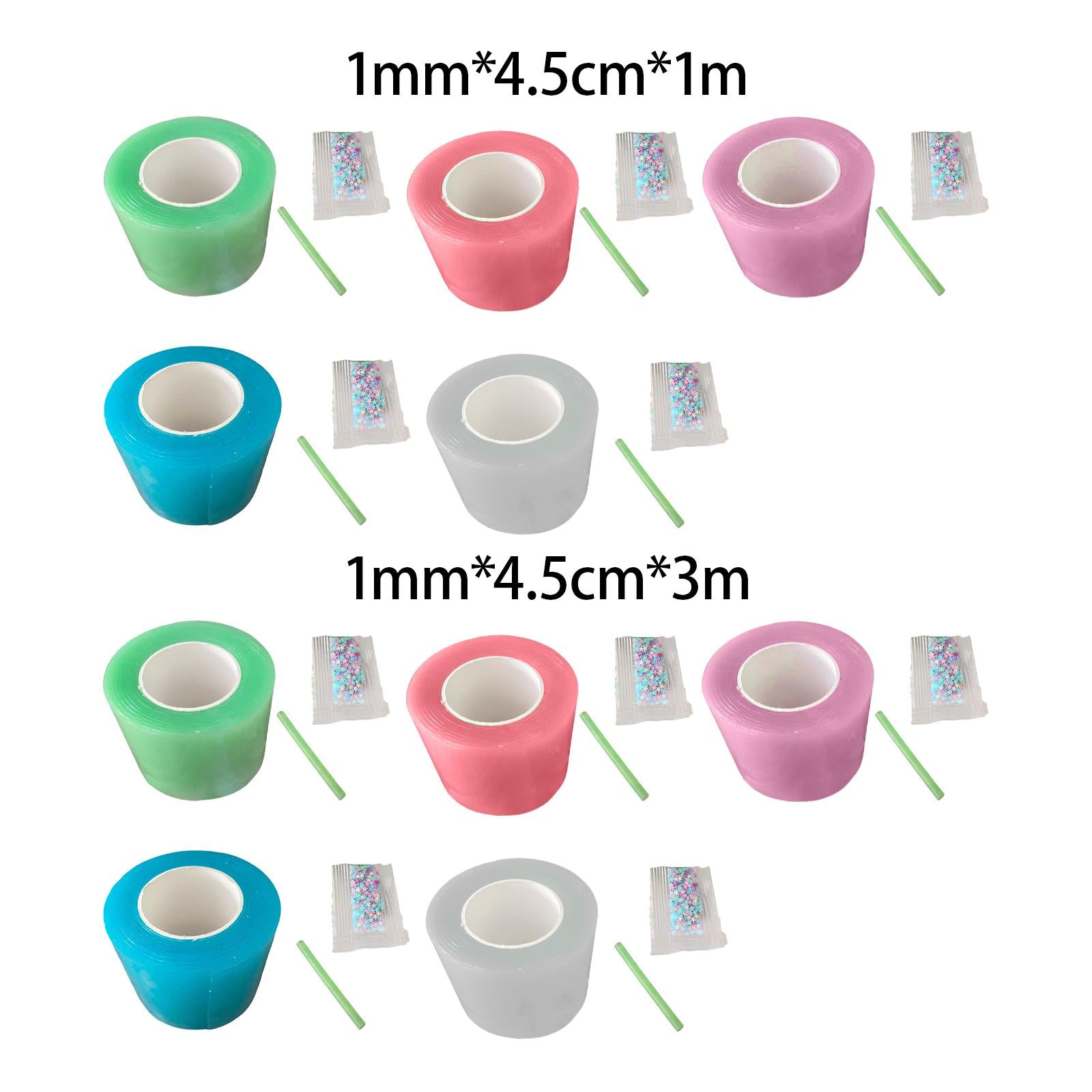3xNano Mounting Tape Household Mounting Tape for Educational Toy Handmade Ball 1mmx4.5cmx1m pink