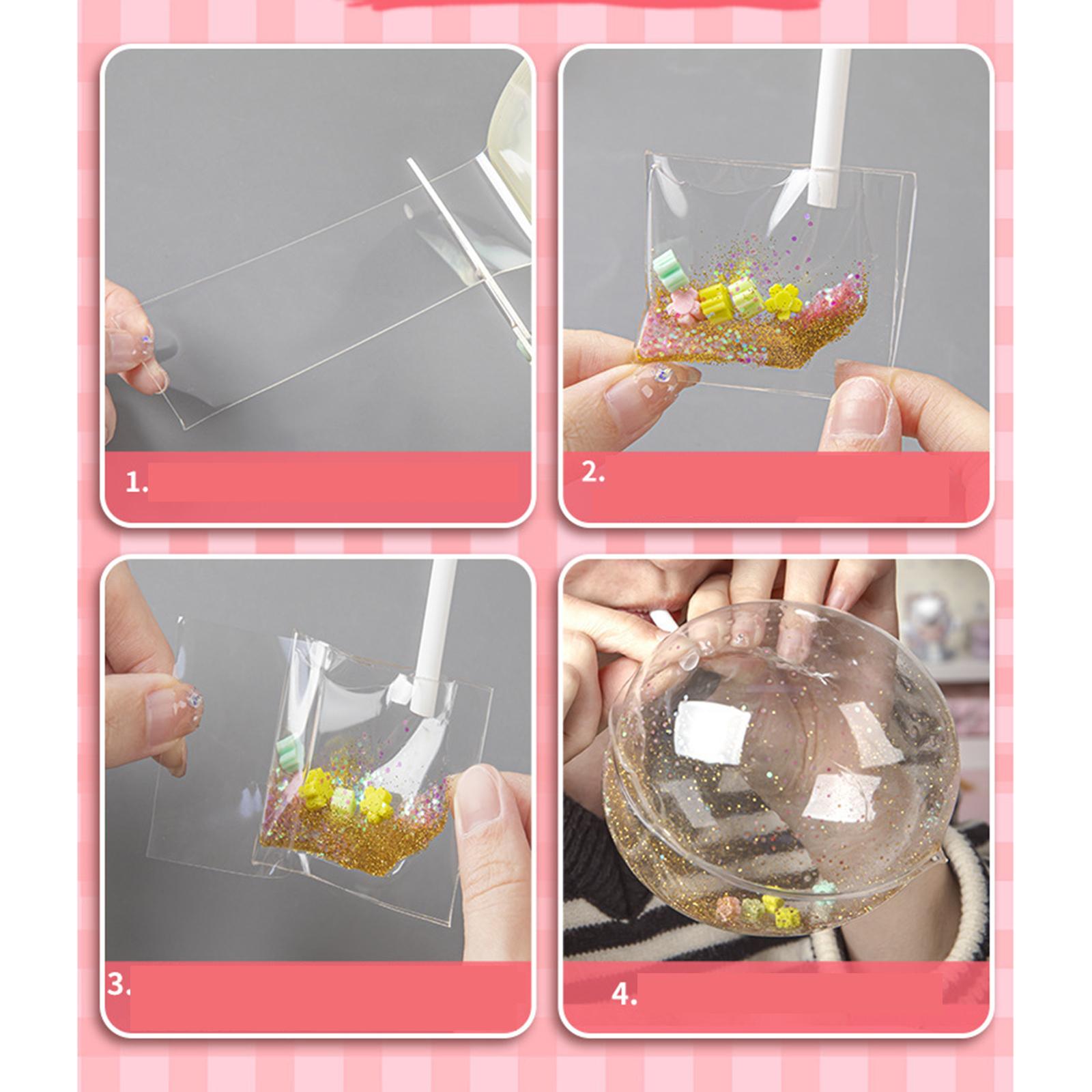 4xNano Mounting Tape Household Mounting Tape for Educational Toy Handmade Ball 1mmx4.5cmx1m violet