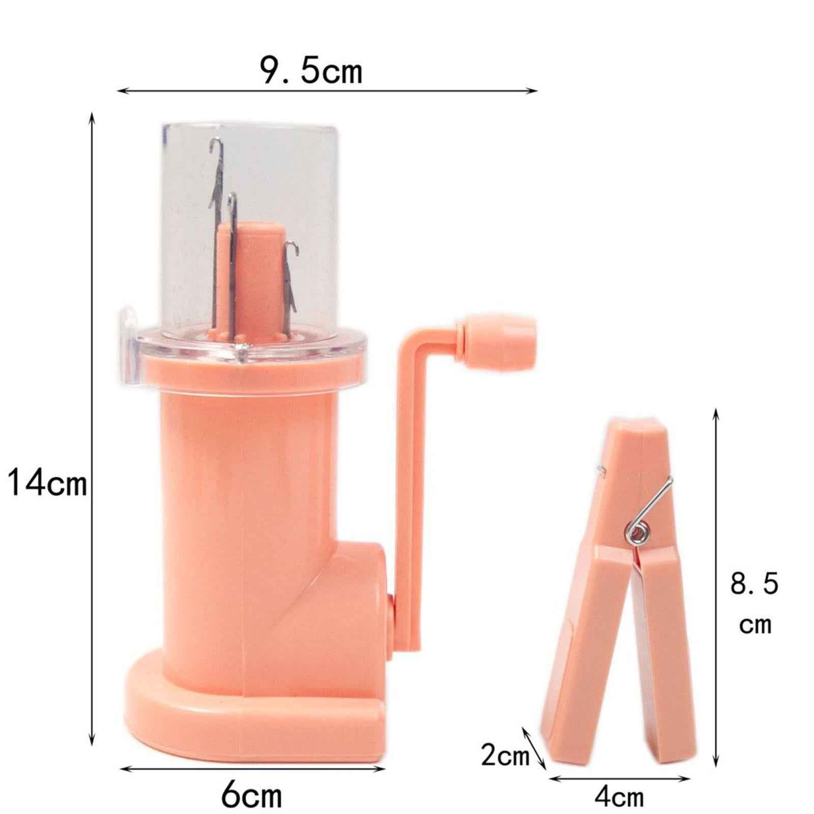 Mini Knitting Machine Easy Weaver Knitter DIY for Scarves Bracelets Sweaters Pink