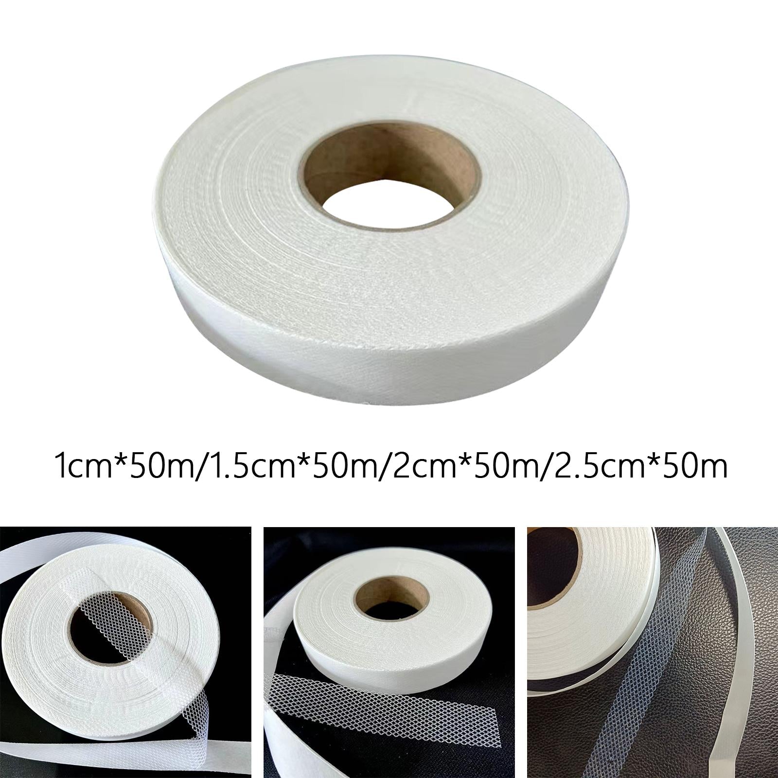 3xFabric Fusing Hemming Tape Cloth Tape Fabric Tape Patching Iron on Hem Tapes 1cmx50m