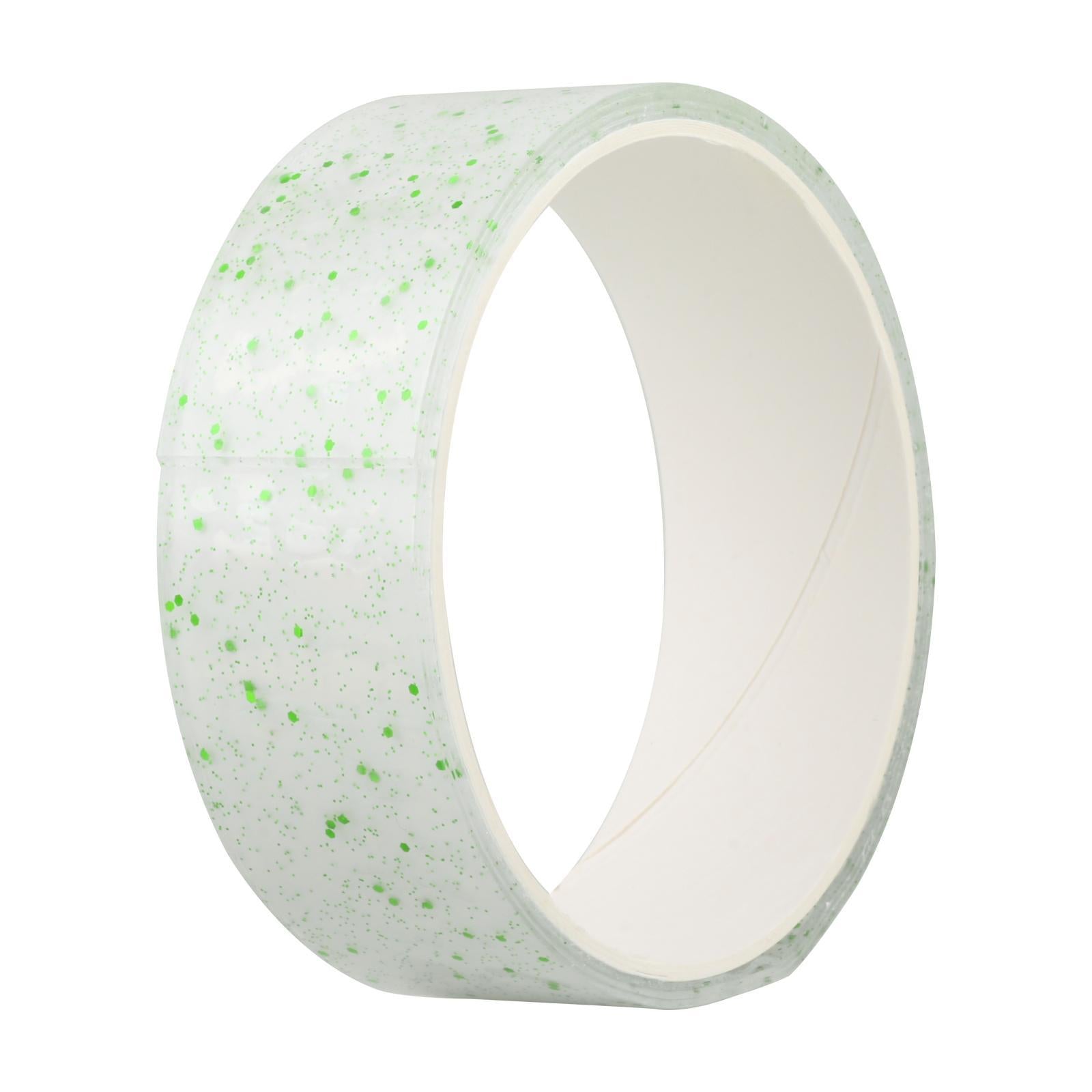 2xTransparent Glitter Nano Tape Picture Mount Tape Funny Blow Bubbles Balloons 1mx3cmx1mm Green