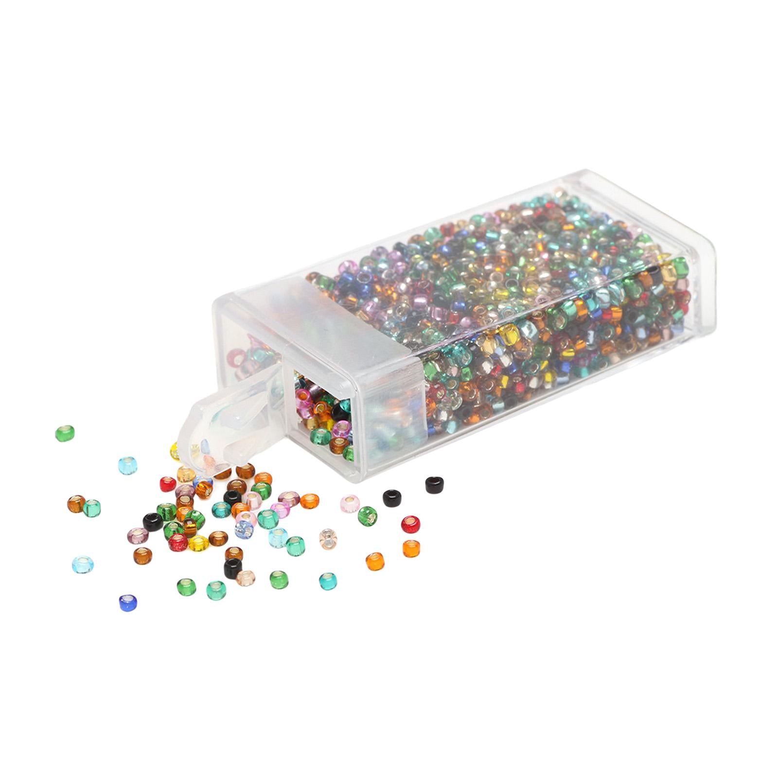 3x1000Pcs Glass Seed Beads Kit 2mm Craft Beads for Crafting DIY Jewelry Making Mixed Colors