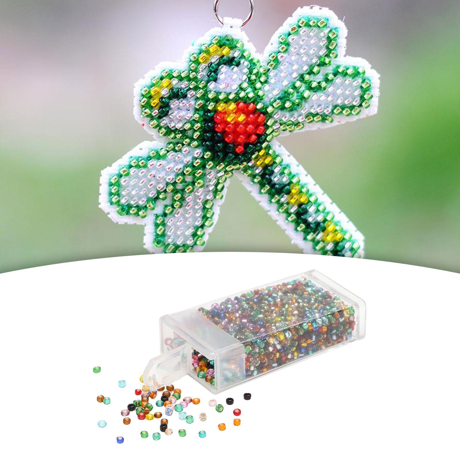 3x1000Pcs Glass Seed Beads Kit 2mm Craft Beads for Crafting DIY Jewelry Making Mixed Colors