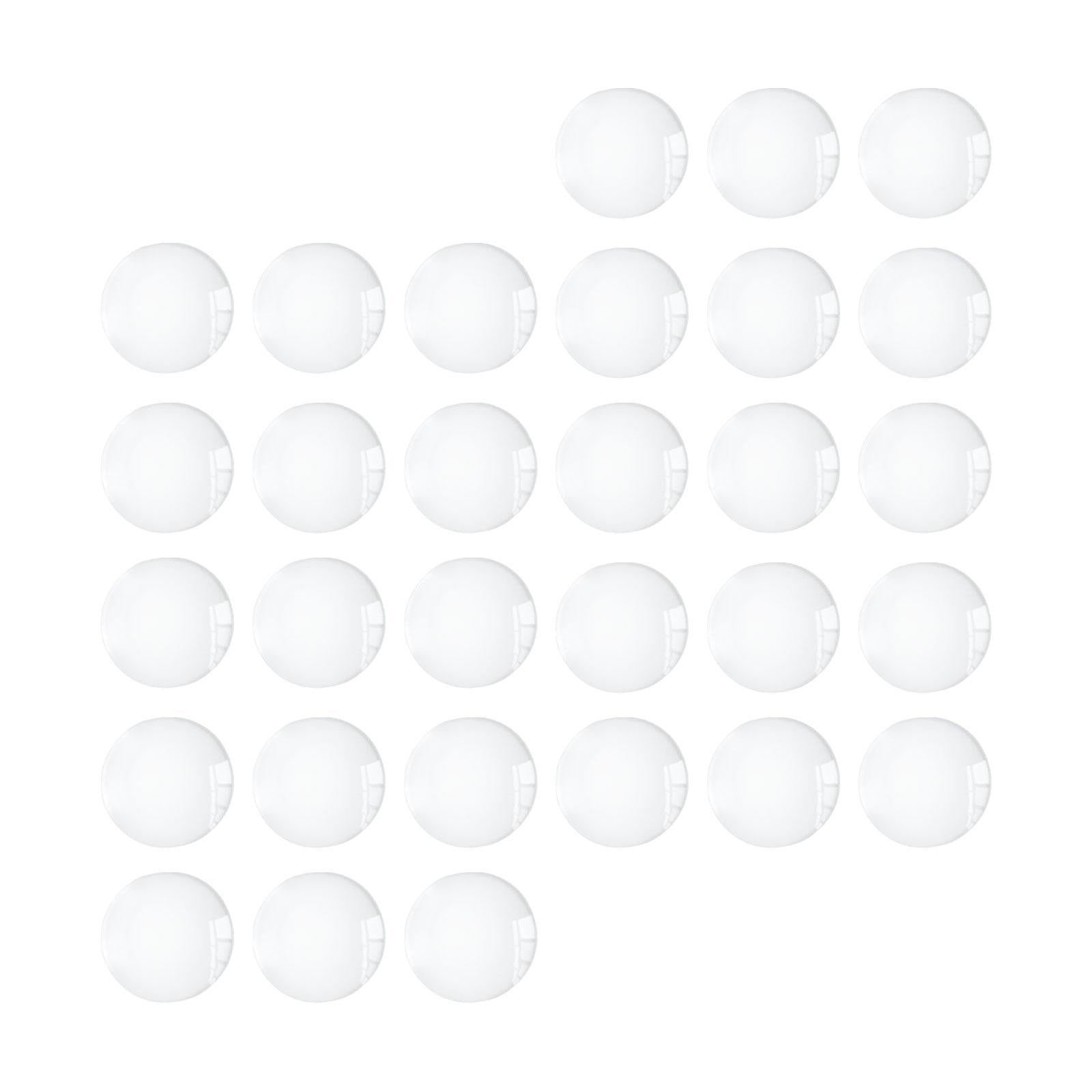 4xHalf Round Flatback for Jewelry Making DIY Crafts Glass Cabochons Dome Tiles 16mm 30pcs