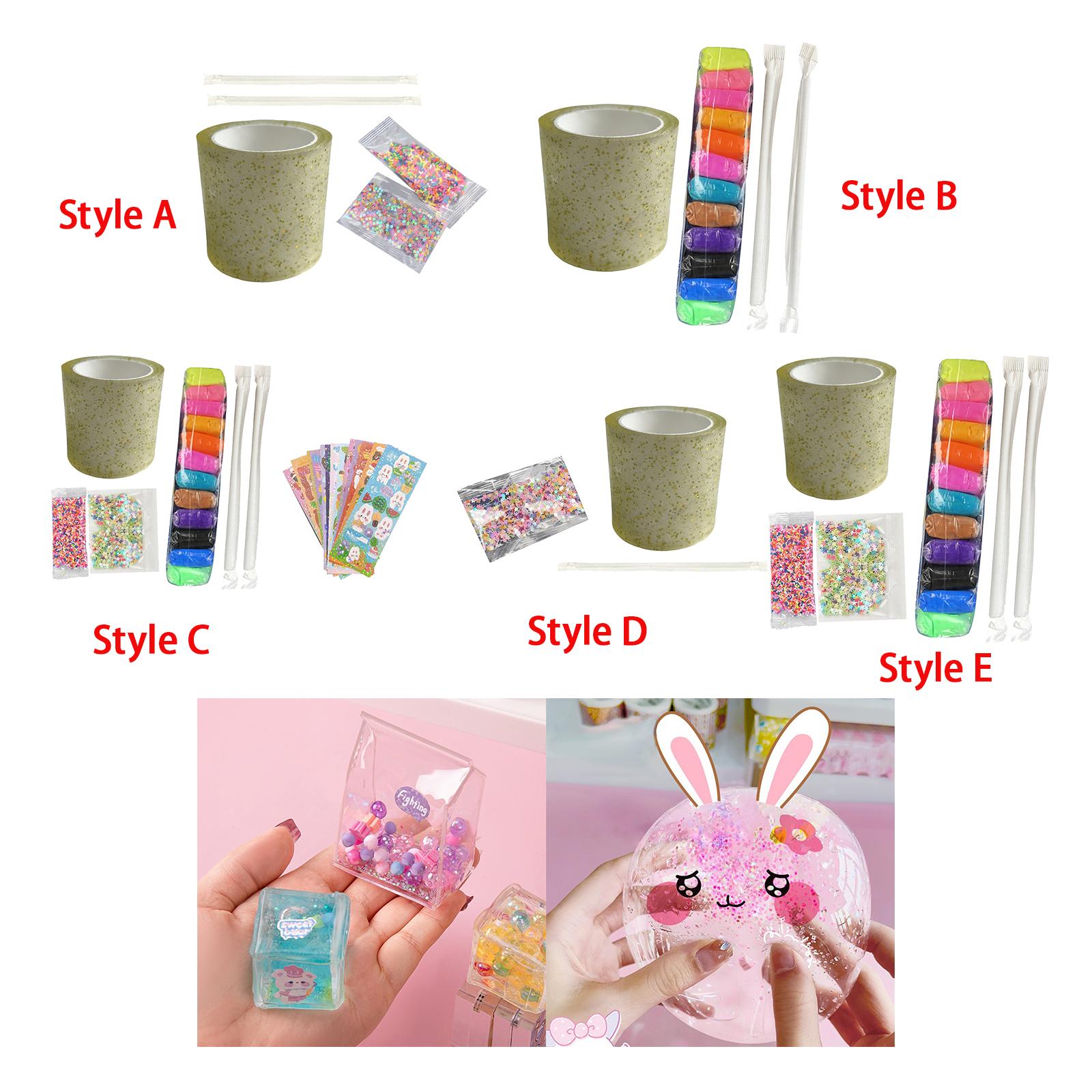 3xNano Tape Bubble Kit Handmade Ball Multipurpose Traceless Double Sided Tapes Style A