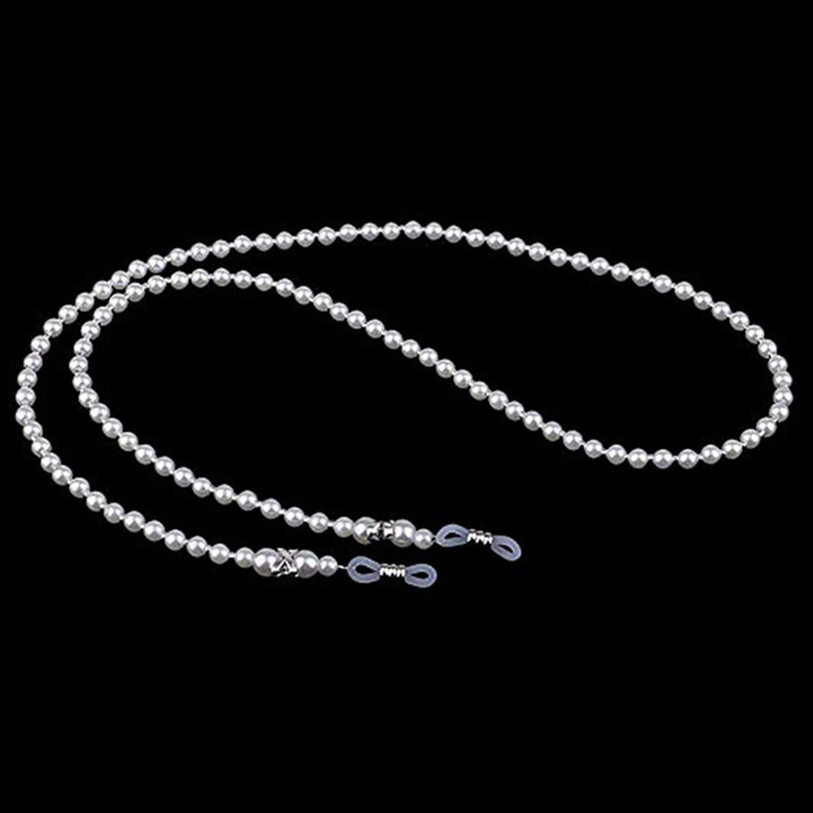 4xBeaded Eyeglass Chain Glasses Chain Necklace for Wedding Thanksgiving Outing