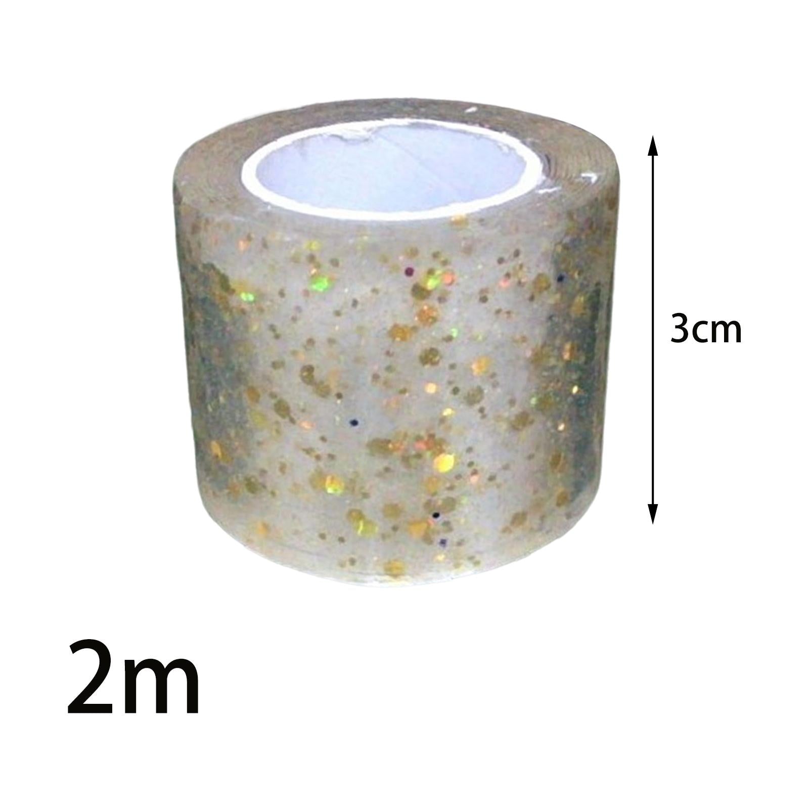 2xNano Glitter Tape Traceless Reusable for Pinch Toy Making Home Handmade Ball 0.7mmx3cmx2m