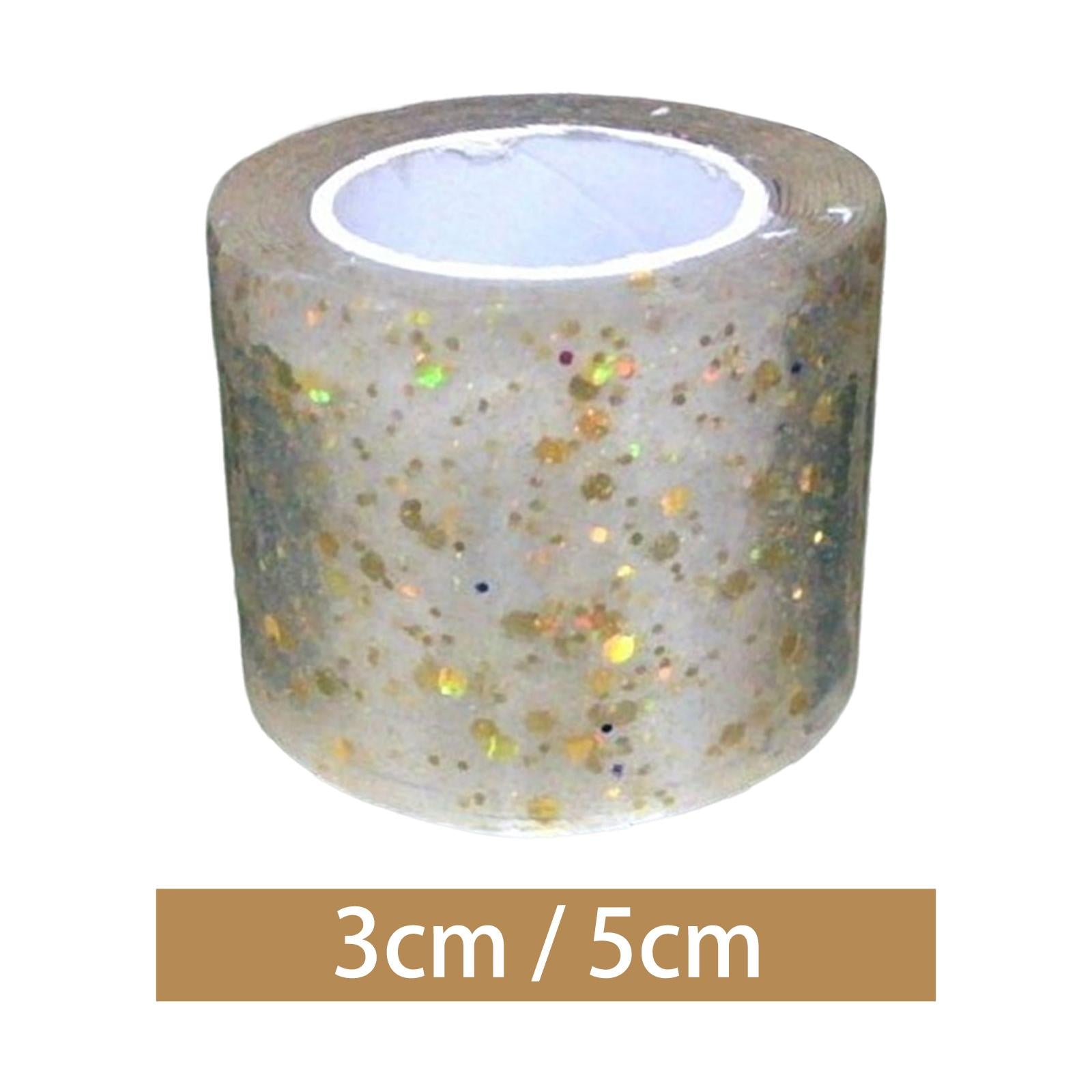 2xNano Glitter Tape Traceless Reusable for Pinch Toy Making Home Handmade Ball 0.7mmx3cmx2m