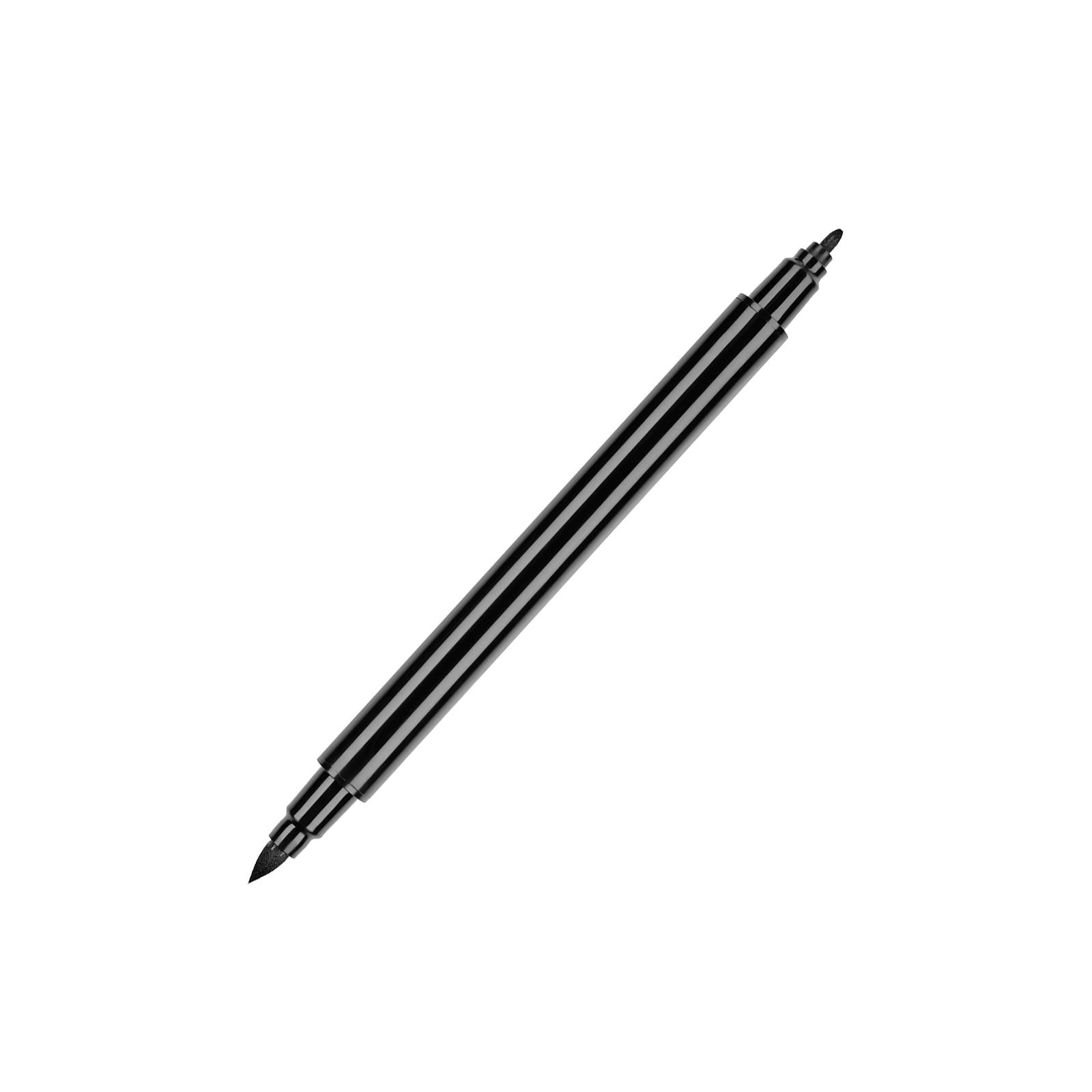 3xFabric Marker Black Pen for Clothes Shoes Dual Tip Permanent Brush Pen