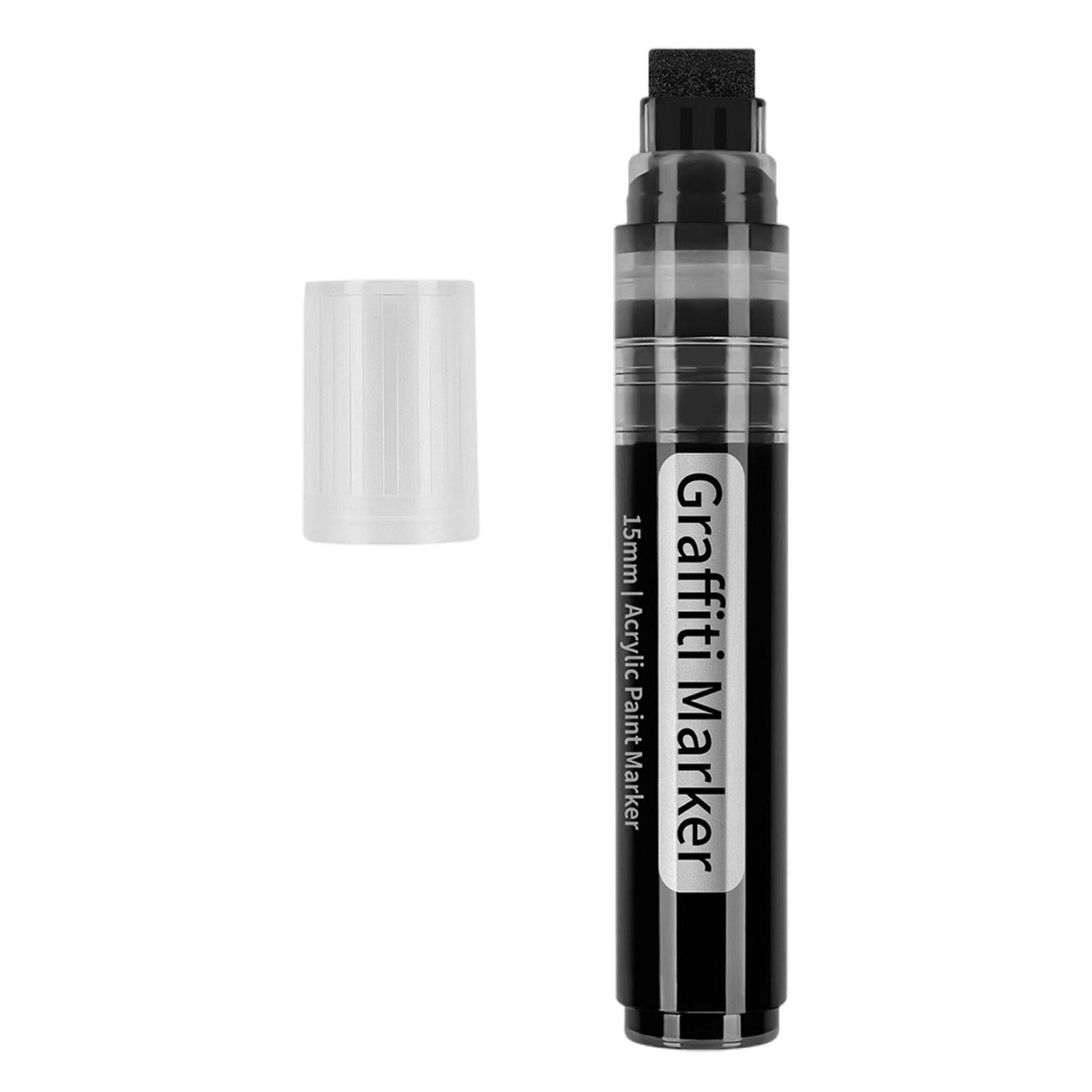 3xAcrylic Paint Markers DIY Crafts Writing for Ceramic Paper Drawing Porcelain black