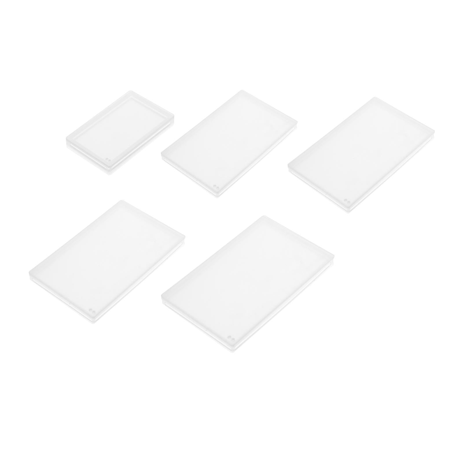 3x4Pcs DIY Acrylic Quicksand Plates Holiday Festive Home DIY Liquid Quicksand 8.5cmx5.5cm