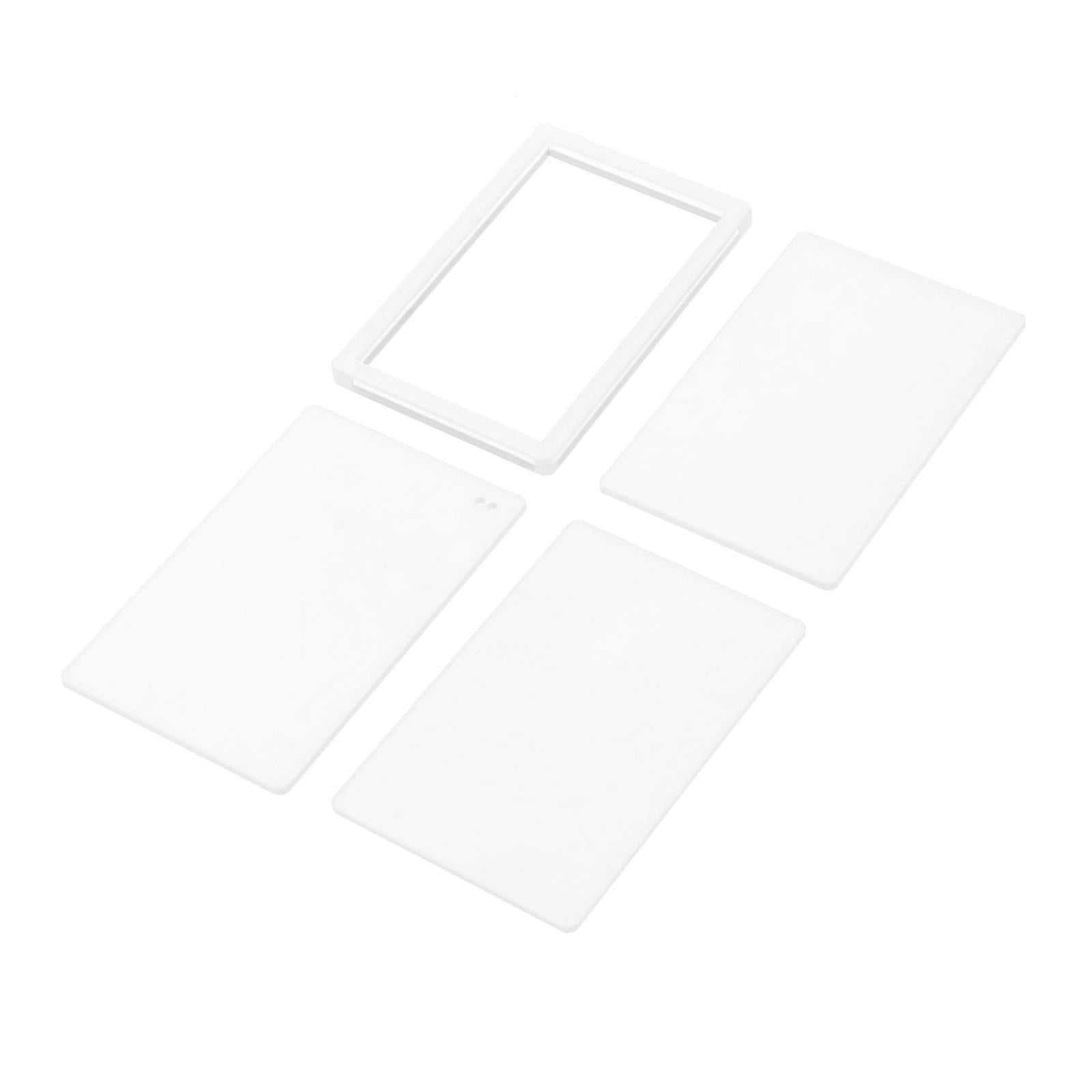 3x4Pcs DIY Acrylic Quicksand Plates Holiday Festive Home DIY Liquid Quicksand 8.5cmx5.5cm