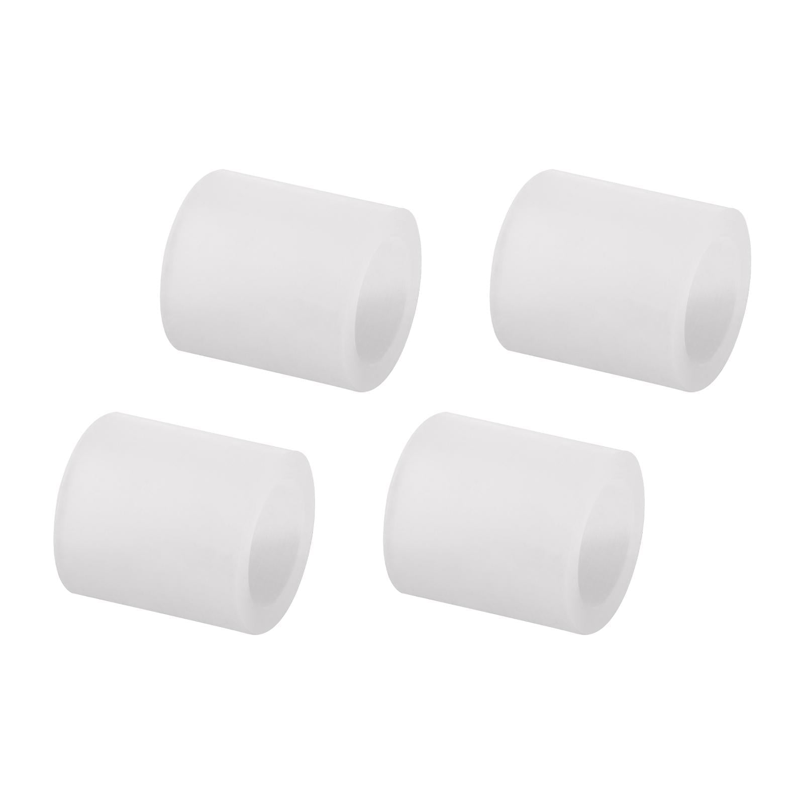 4x4Pcs Rubber Rollers Durable Rubber Roller Wheel for Electric Cutting Machine White