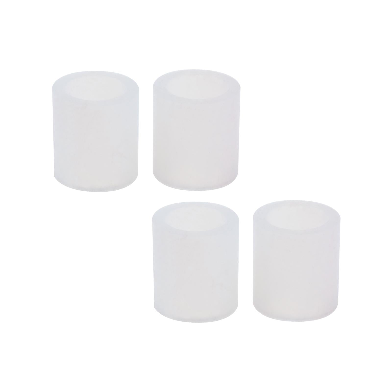 3x4Pcs Rubber Rollers Durable Rubber Roller Wheel for Electric Cutting Machine White