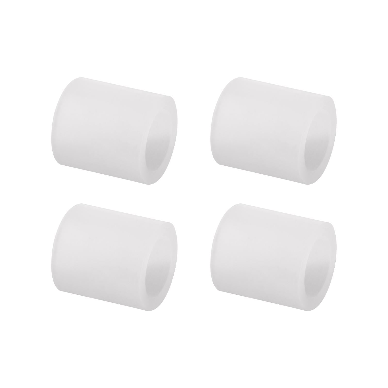 3x4Pcs Rubber Rollers Durable Rubber Roller Wheel for Electric Cutting Machine White