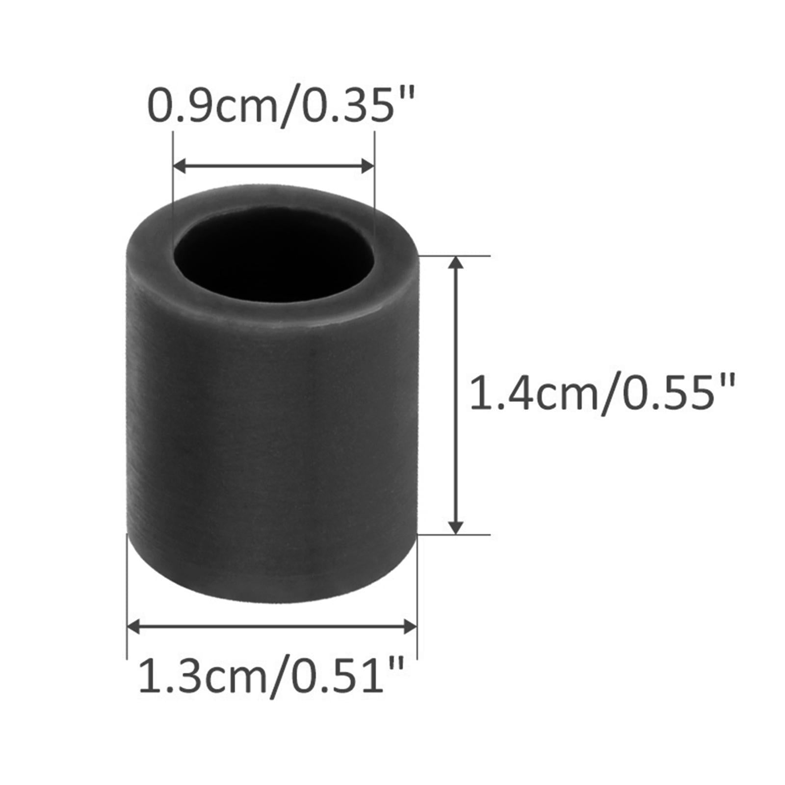 4x4Pcs Rubber Rollers Durable Rubber Roller Wheel for Electric Cutting Machine Black