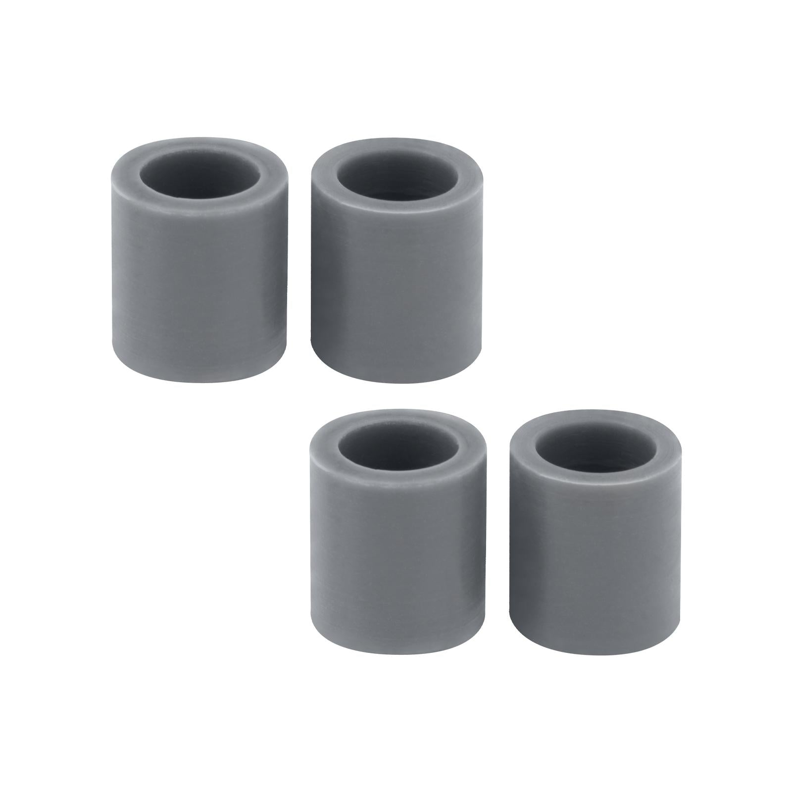 2x4Pcs Rubber Rollers Durable Rubber Roller Wheel for Electric Cutting Machine Gray
