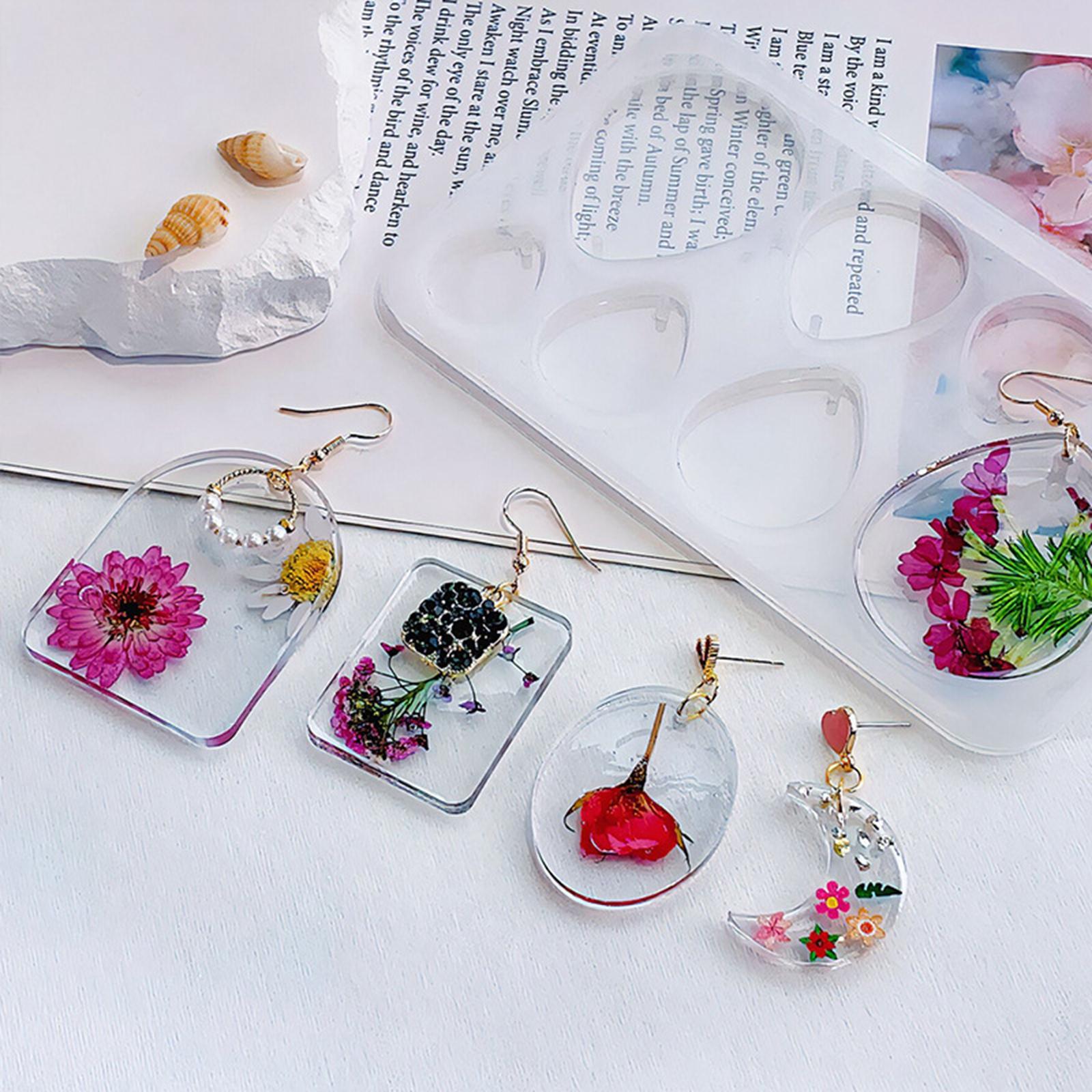 3xEarrings Pendants Mould DIY Epoxy Resin for Party Supplies Crafts Home Decor Water Drop