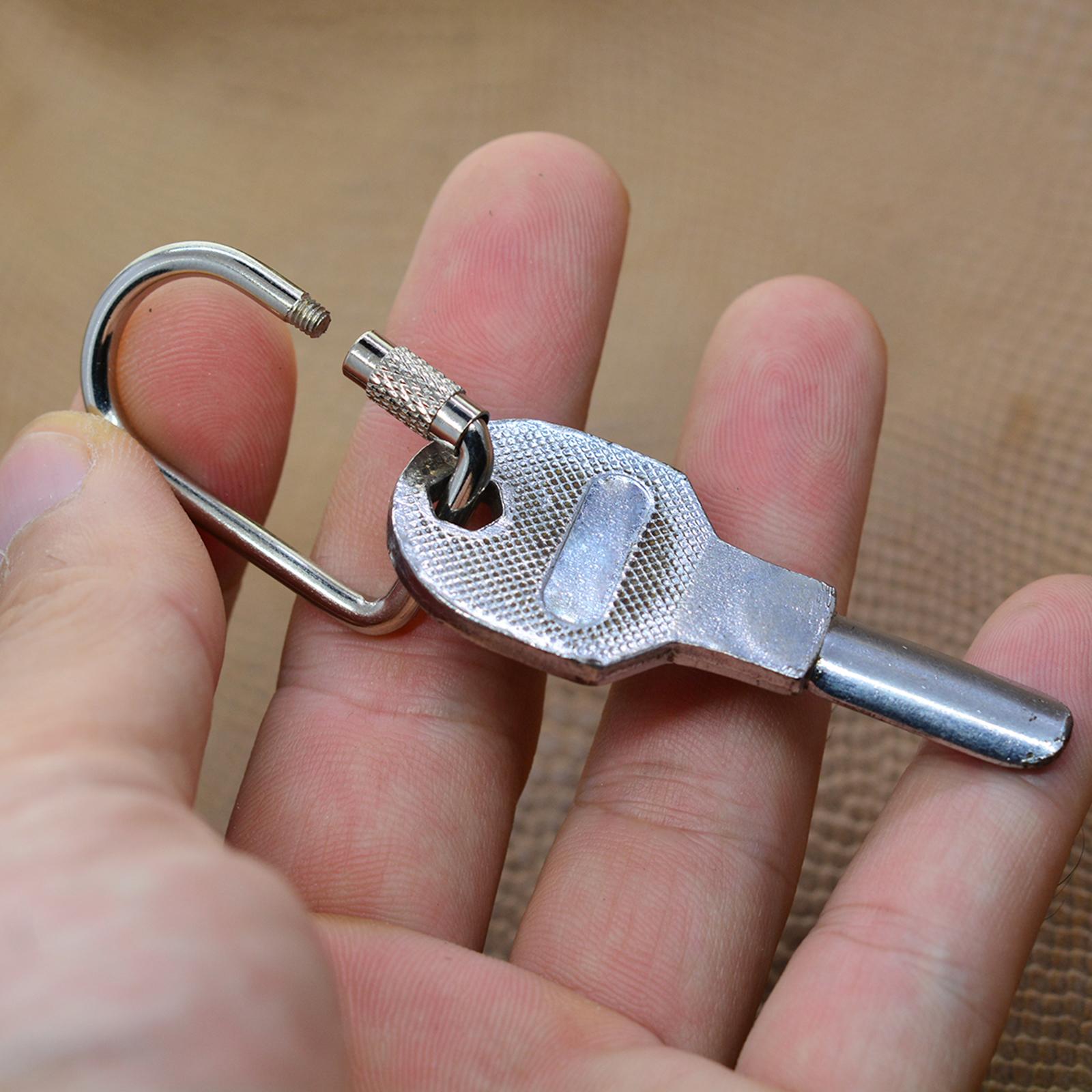 2x10 Pieces Locking Carabiner Locking Clips Screw Lock Buckle for Bags Outdoor