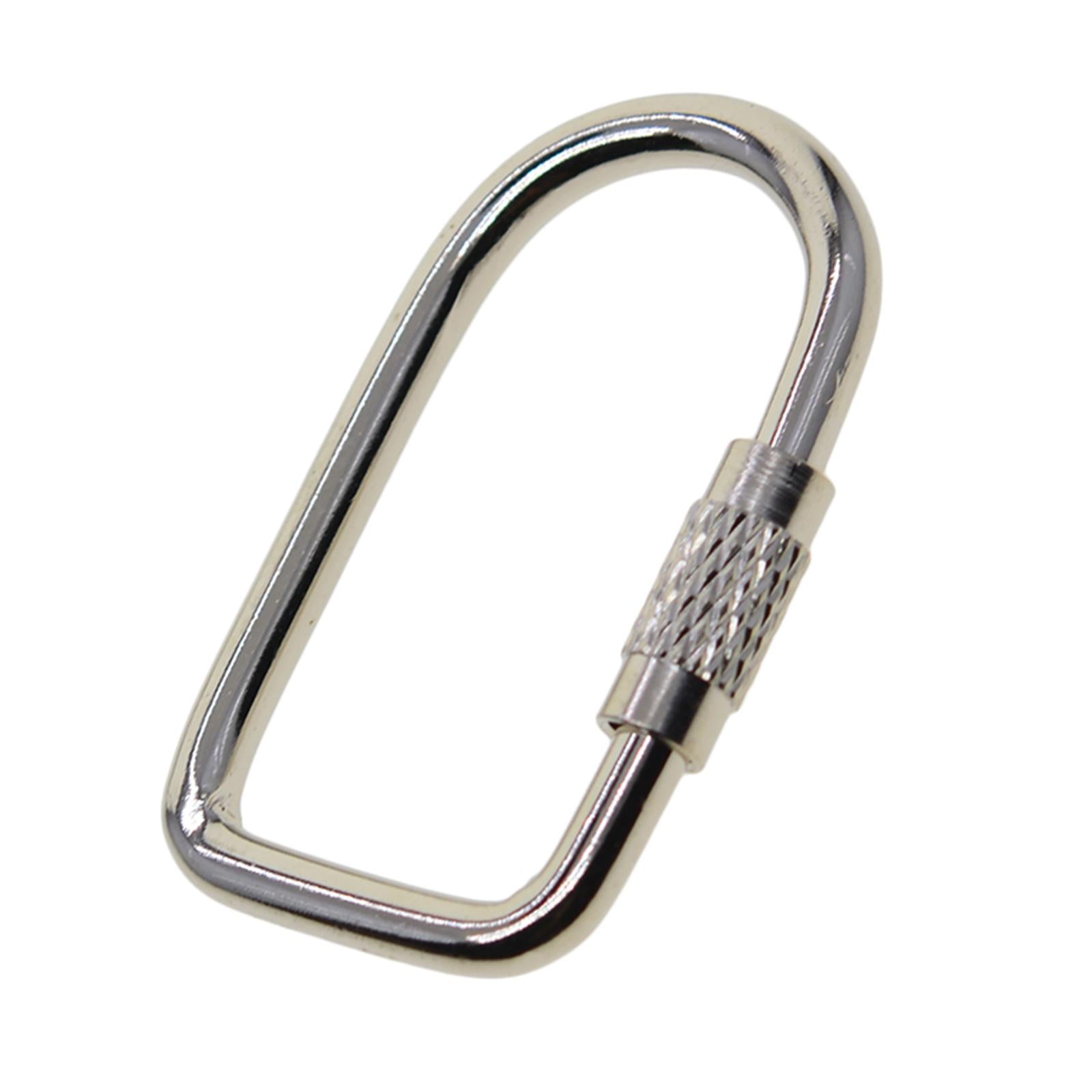 2x10 Pieces Locking Carabiner Locking Clips Screw Lock Buckle for Bags Outdoor