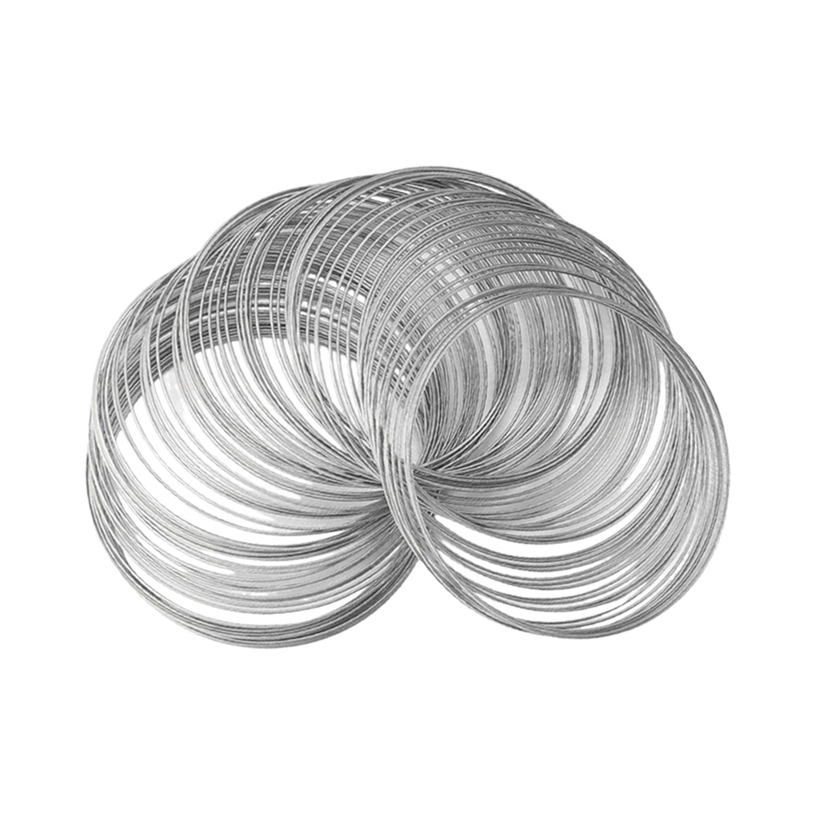 4xMemory Wire for Jewelry Making Beading Wire for Bangle Handmade White K