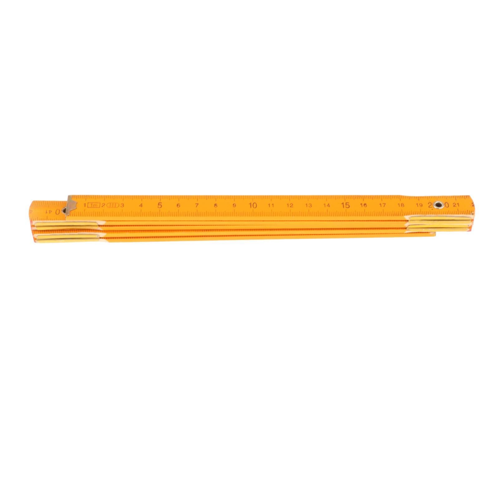 3xMeasuring Stick Compact Folding Wood Rule for Classroom Woodworking Teaching 1m