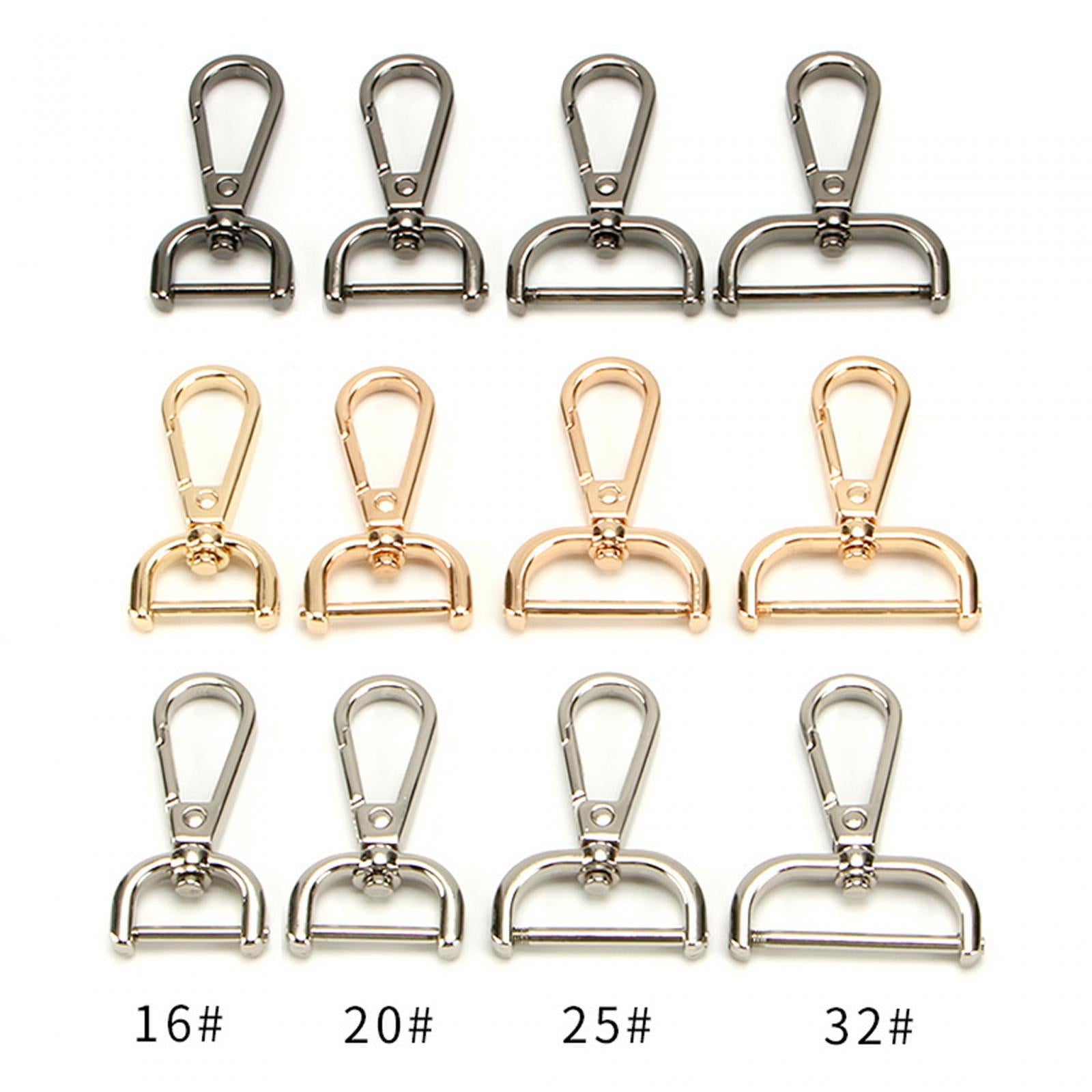 2xSwivel Snap Hooks Replacement DIY Crafts Trigger Clips Swivel Lobster Clasps 25mm Gold