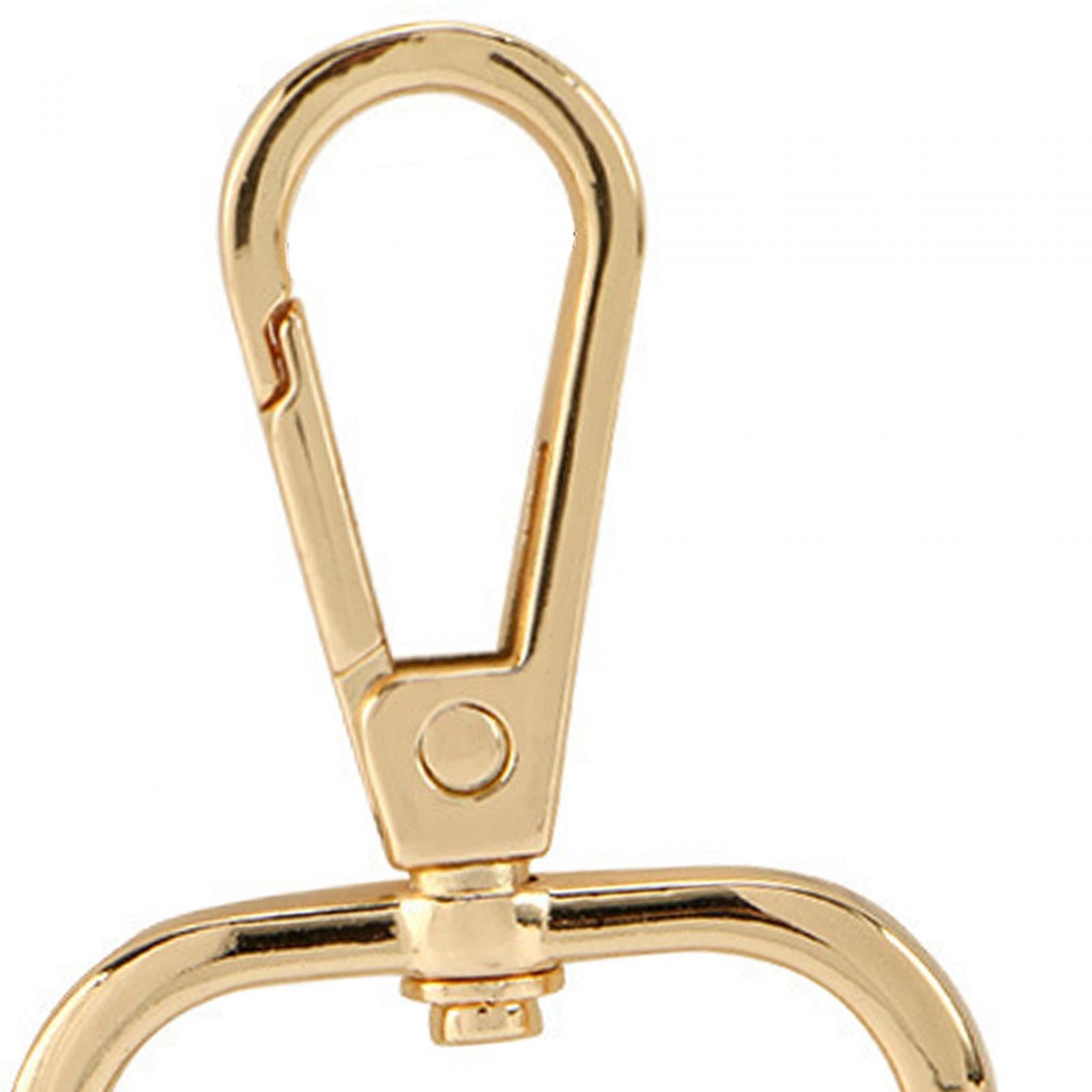 3xSwivel Snap Hooks Replacement DIY Crafts Trigger Clips Swivel Lobster Clasps 31mm Gold