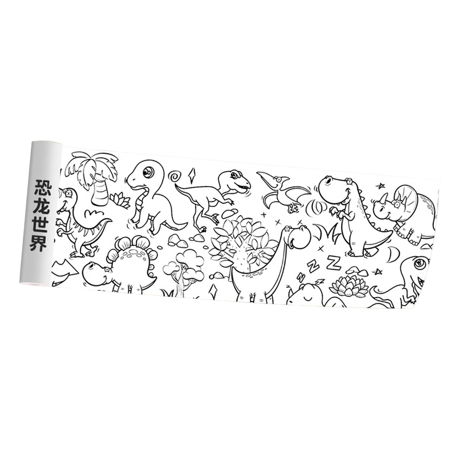 4xColoring Paper Roll Color Filling Paper Gift Art Drawing Coloring Book Paper