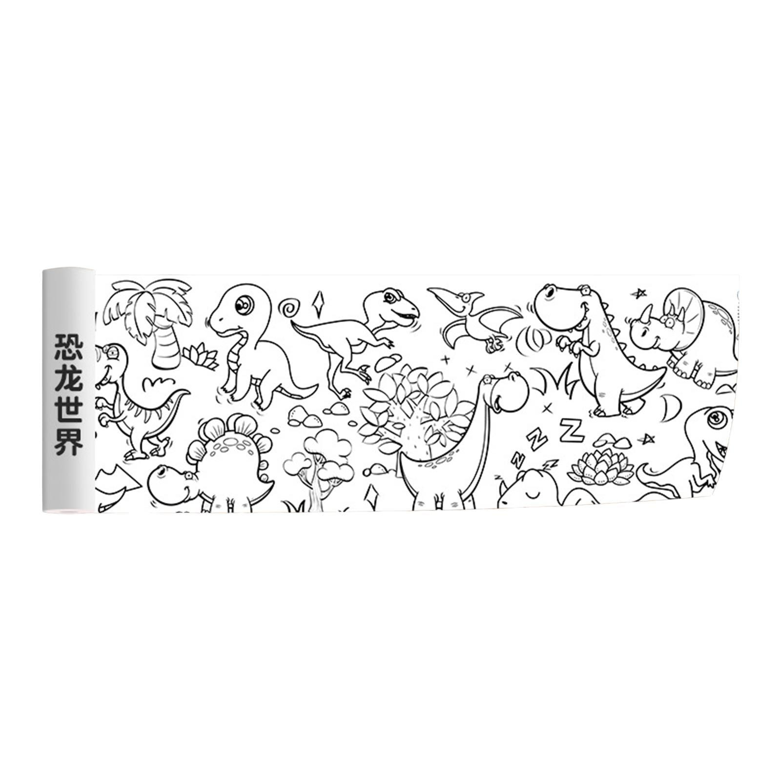 4xColoring Paper Roll Color Filling Paper Gift Art Drawing Coloring Book Paper