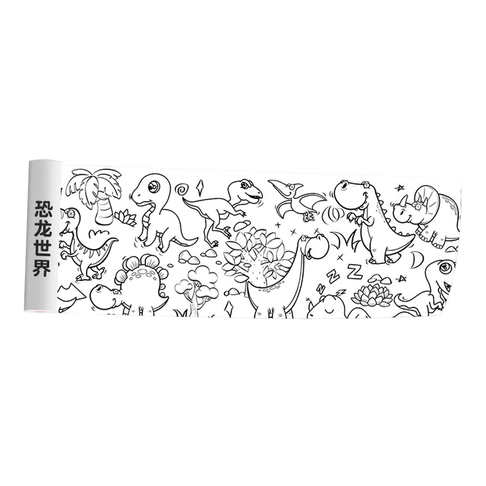 4xColoring Paper Roll Color Filling Paper Gift Art Drawing Coloring Book Paper