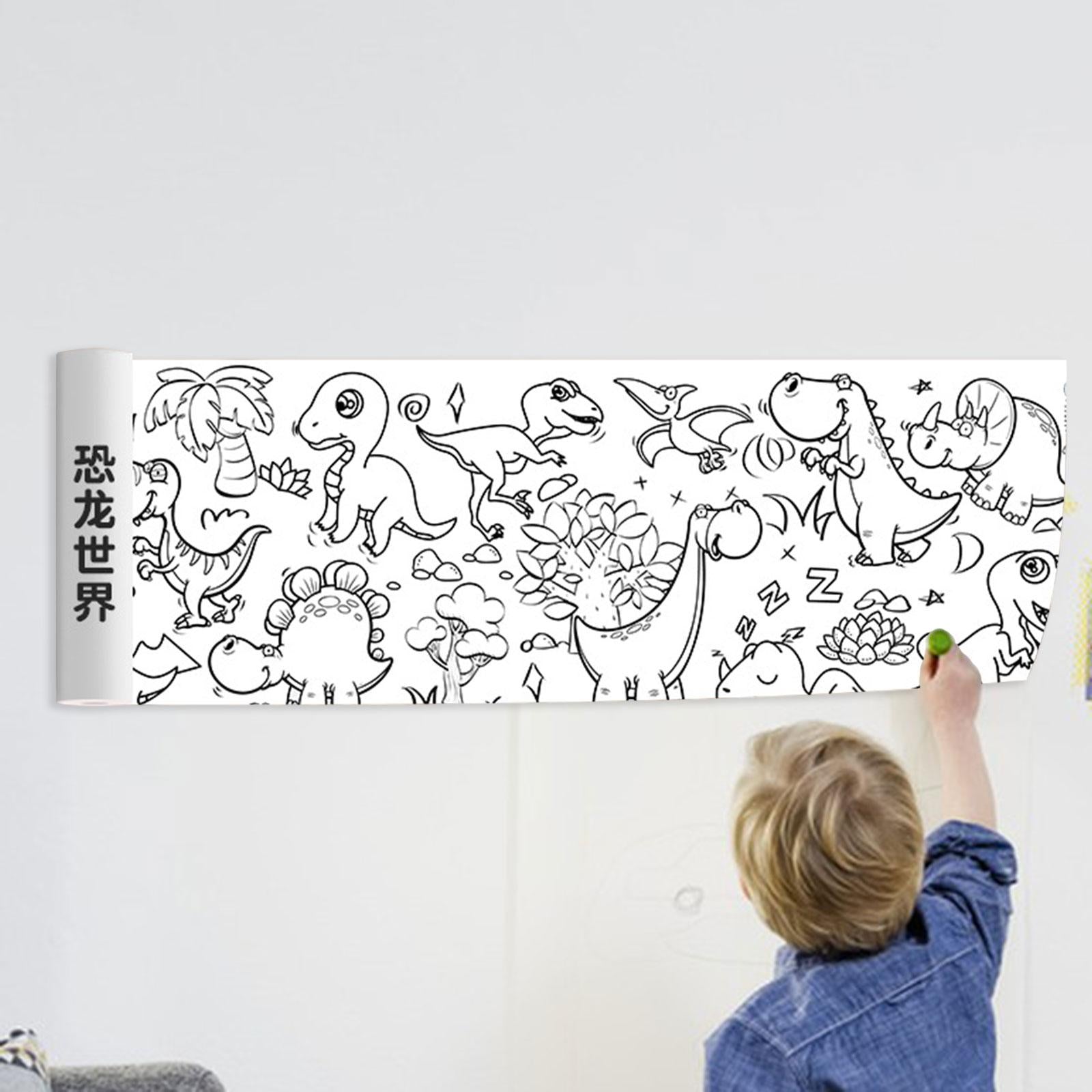2xColoring Paper Roll Color Filling Paper Gift Art Drawing Coloring Book Paper