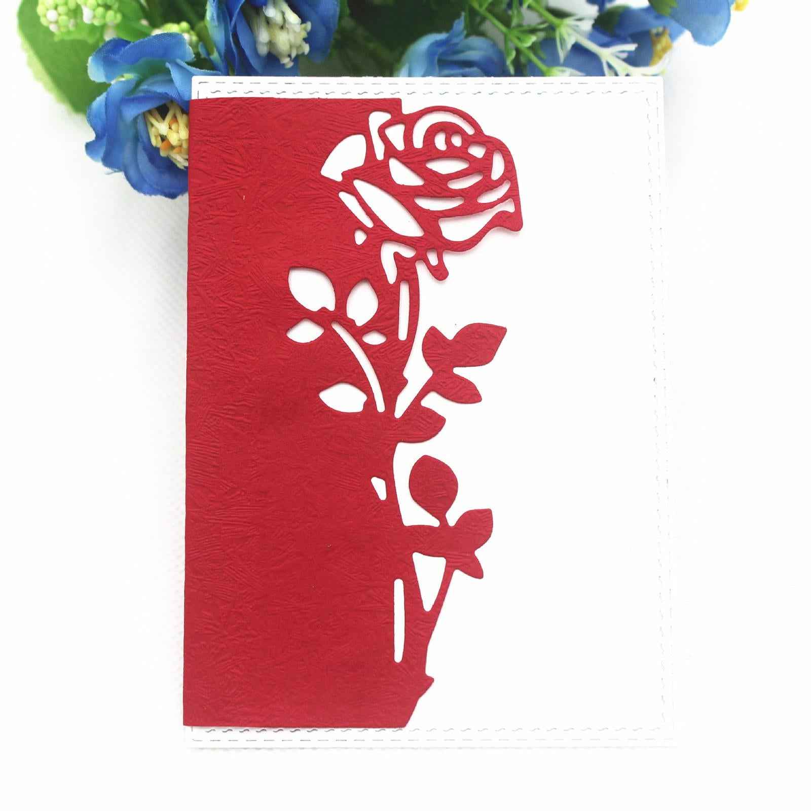 2x Rose Leaves Die Cuts DIY Scrapbooking for Invitations Greeting Card