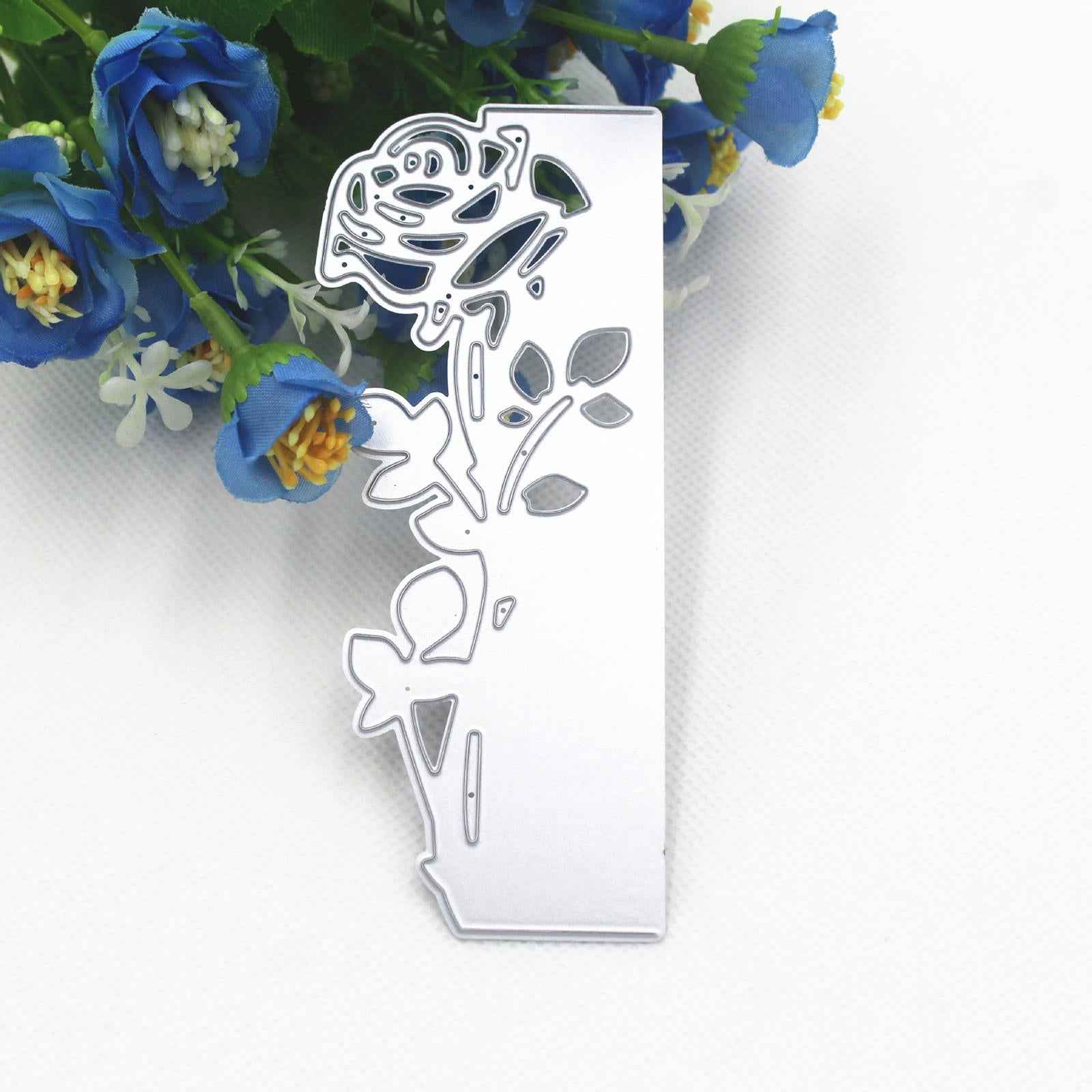 2x Rose Leaves Die Cuts DIY Scrapbooking for Invitations Greeting Card