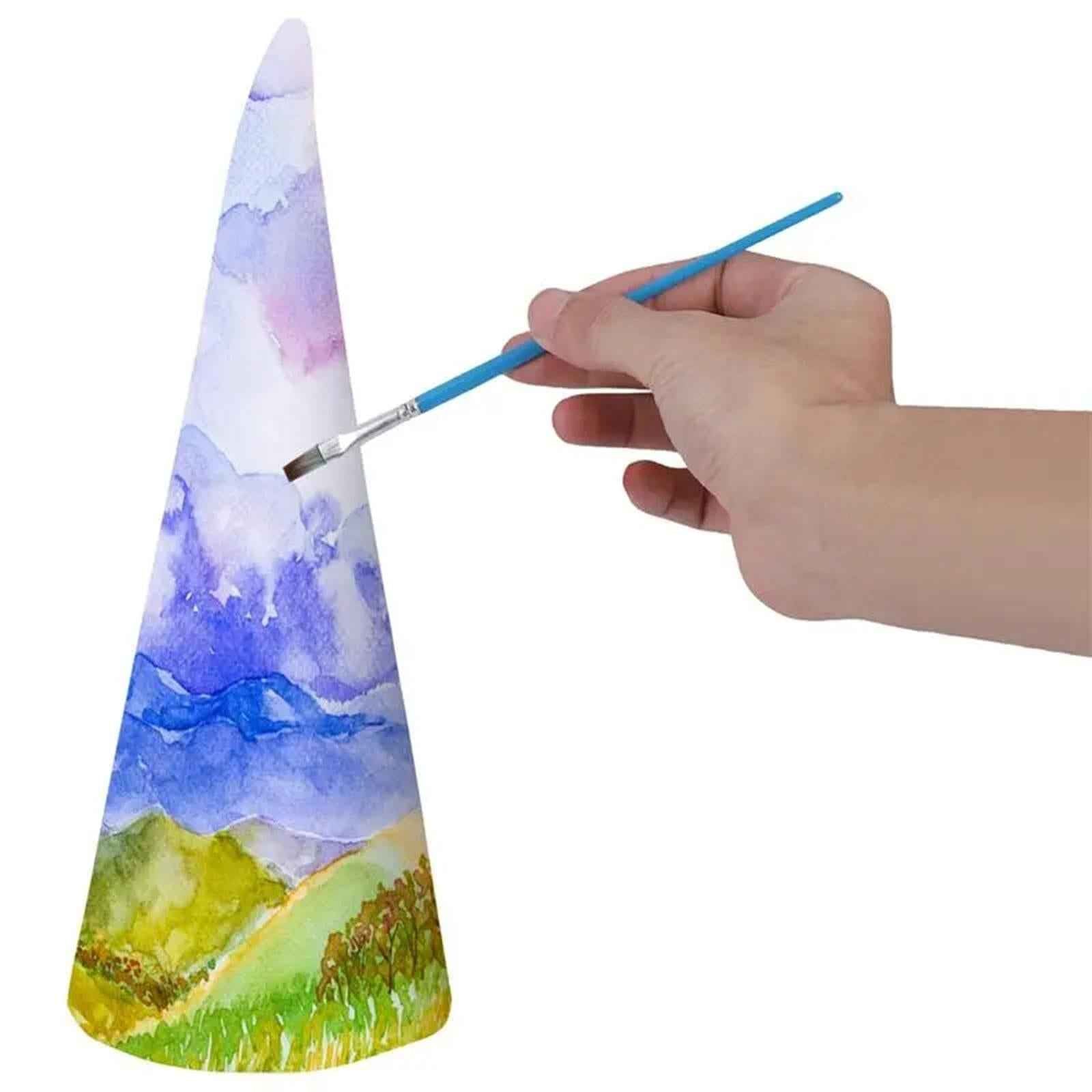 5Pcs Foam Cones for Crafts Christmas Tree Project for Children Kids Festival