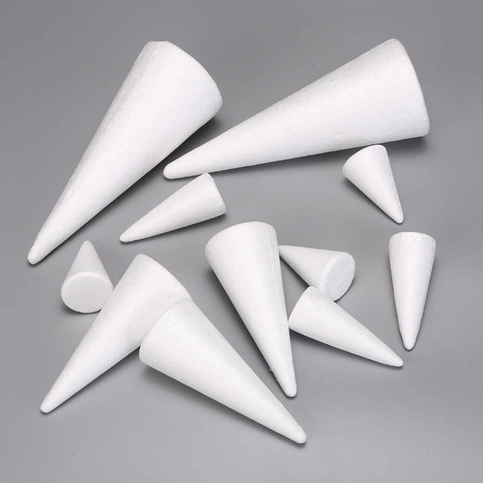 5Pcs Foam Cones for Crafts Christmas Tree Project for Children Kids Festival