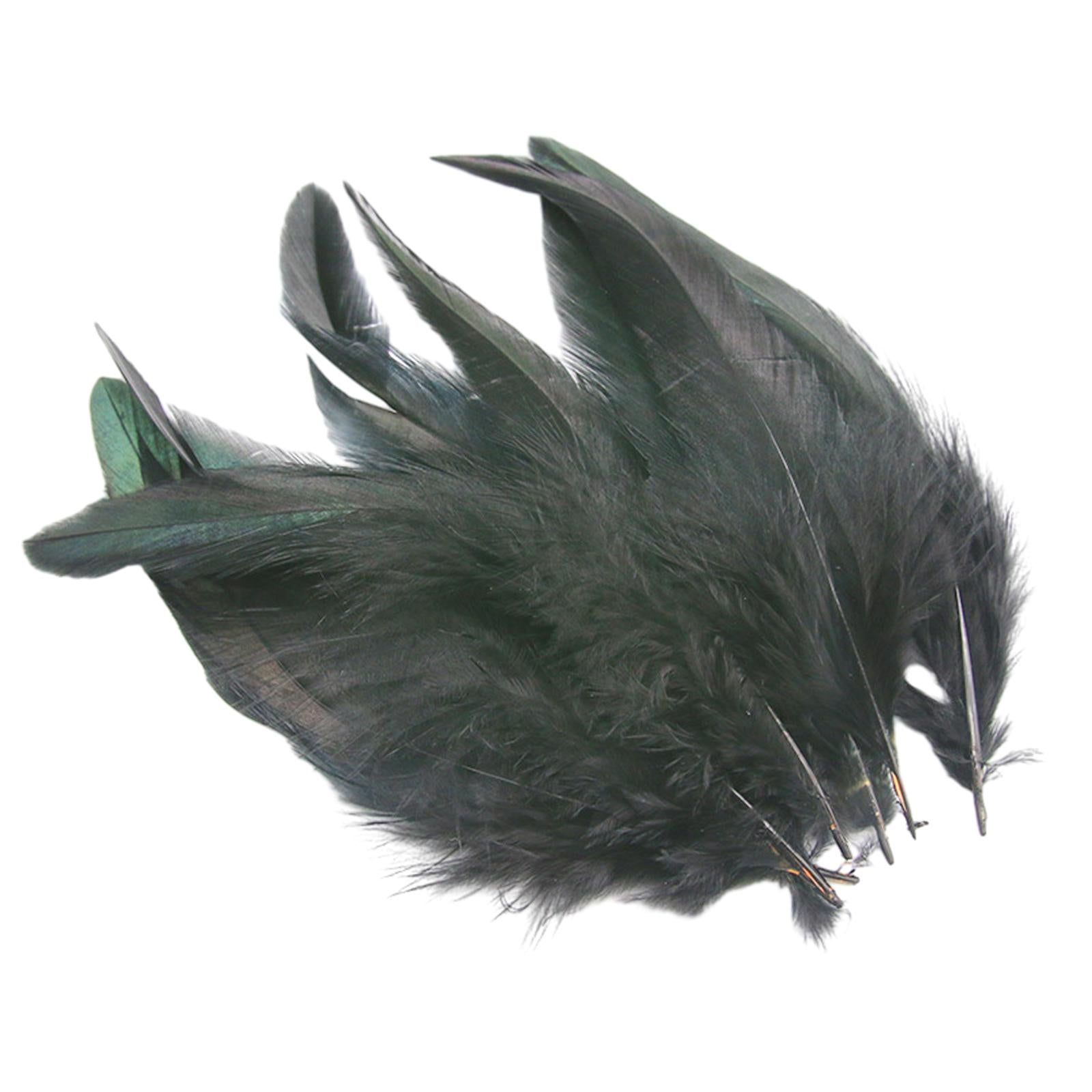 2x50Pcs Feathers for DIY Crafts Decorations for Wedding Jewelry Making Black