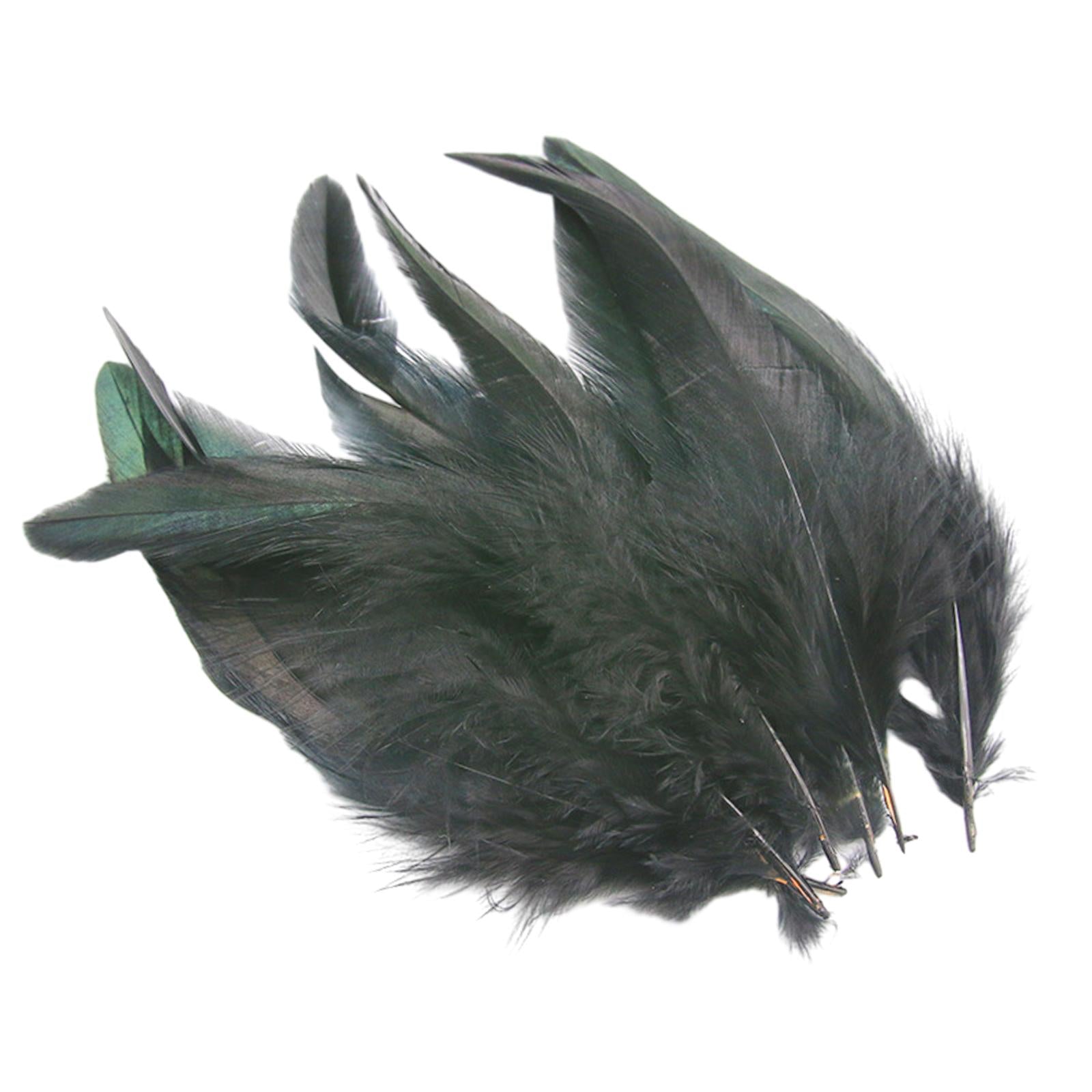2x50Pcs Feathers for DIY Crafts Decorations for Wedding Jewelry Making Black