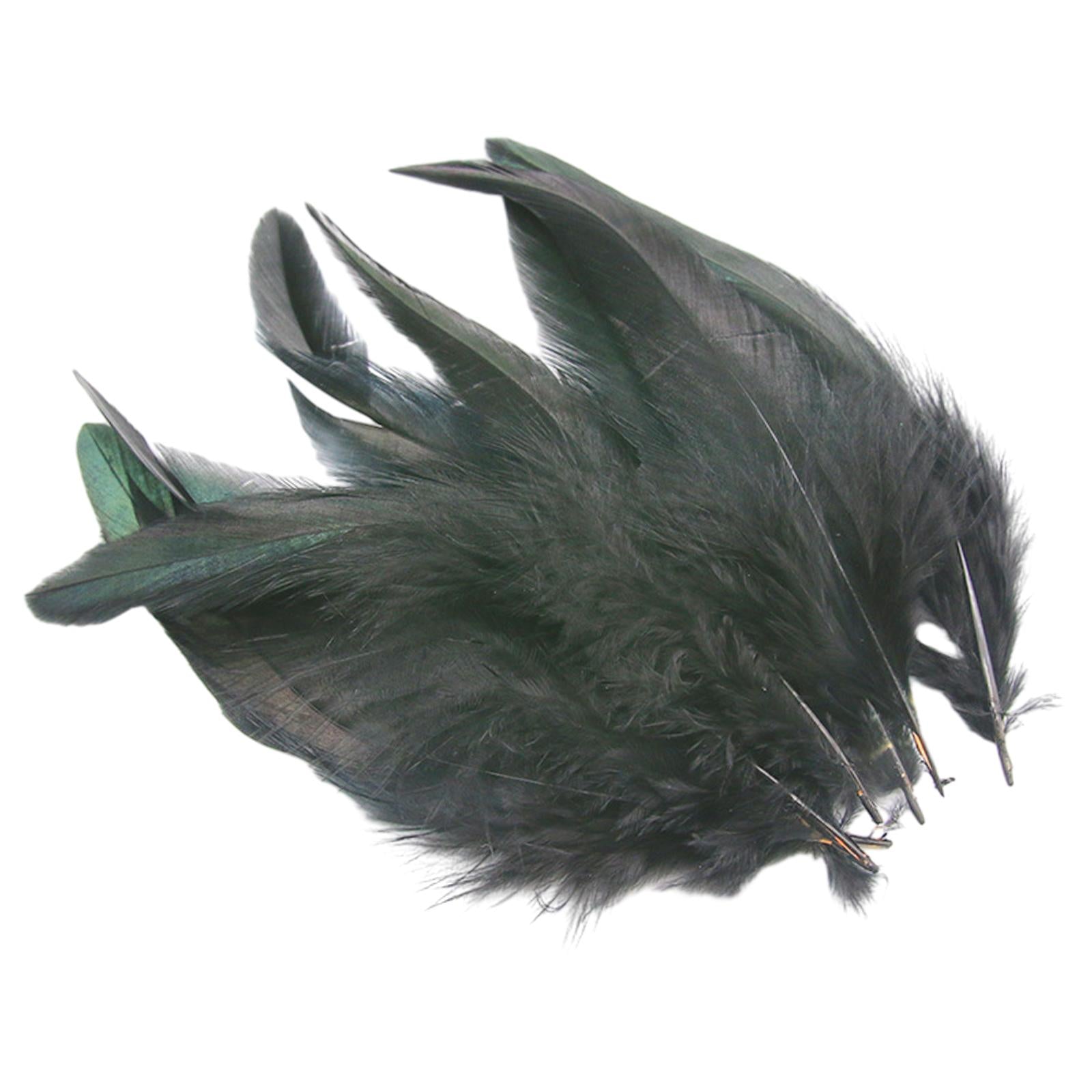 2x50Pcs Feathers for DIY Crafts Decorations for Wedding Jewelry Making Black