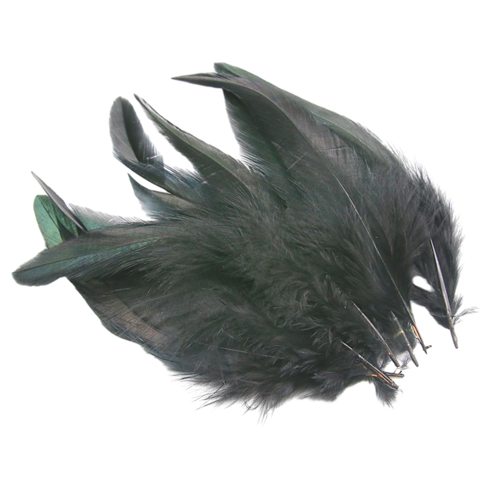 2x50Pcs Feathers for DIY Crafts Decorations for Wedding Jewelry Making Black