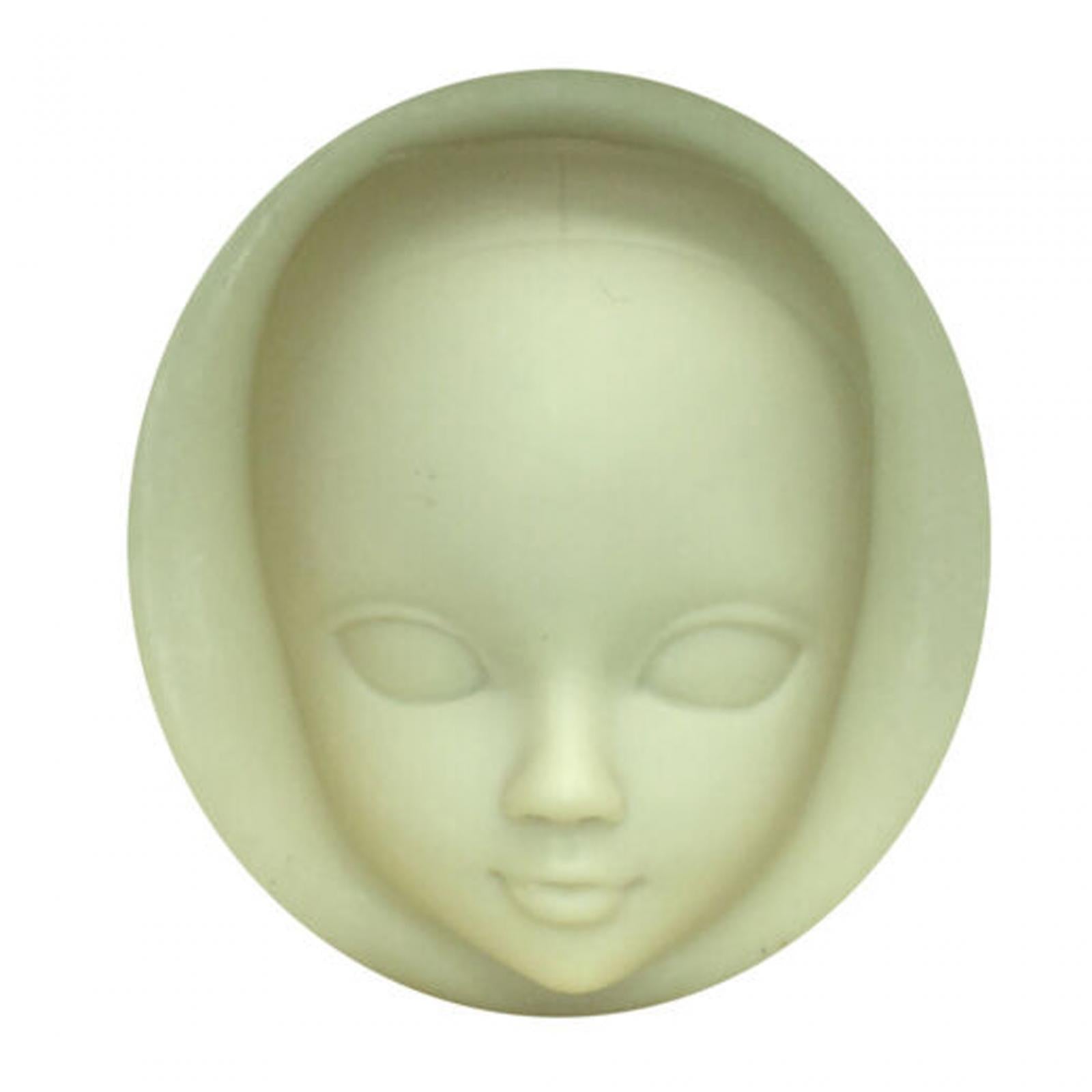 4xSilicone Baby Face Mould Tool DIY Handmade Soap Resin Mould Human Face Mould