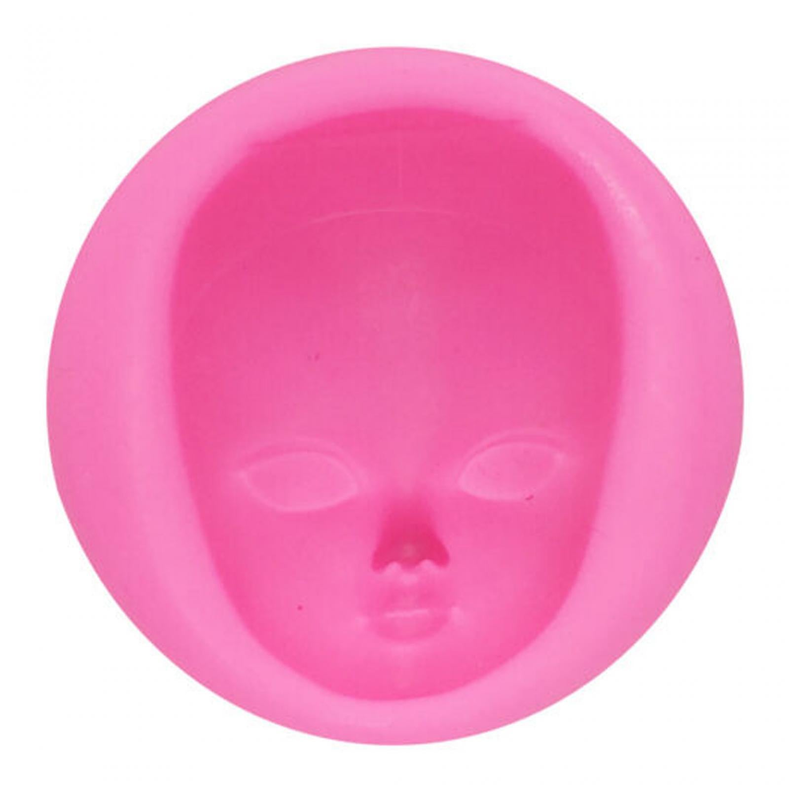 3xSilicone Baby Face Mould Tool DIY Handmade Soap Resin Mould Human Face Mould