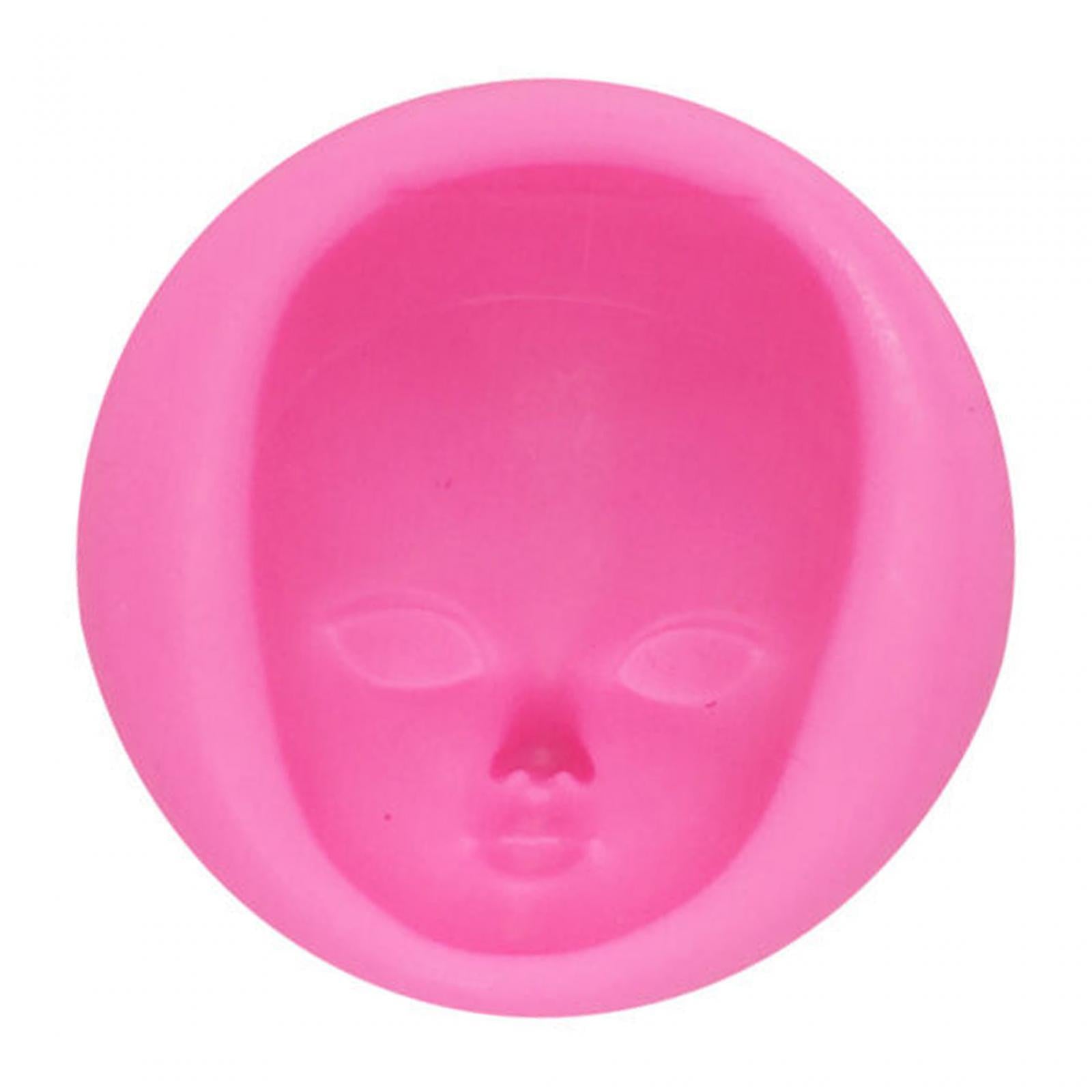 2xSilicone Baby Face Mould Tool DIY Handmade Soap Resin Mould Human Face Mould