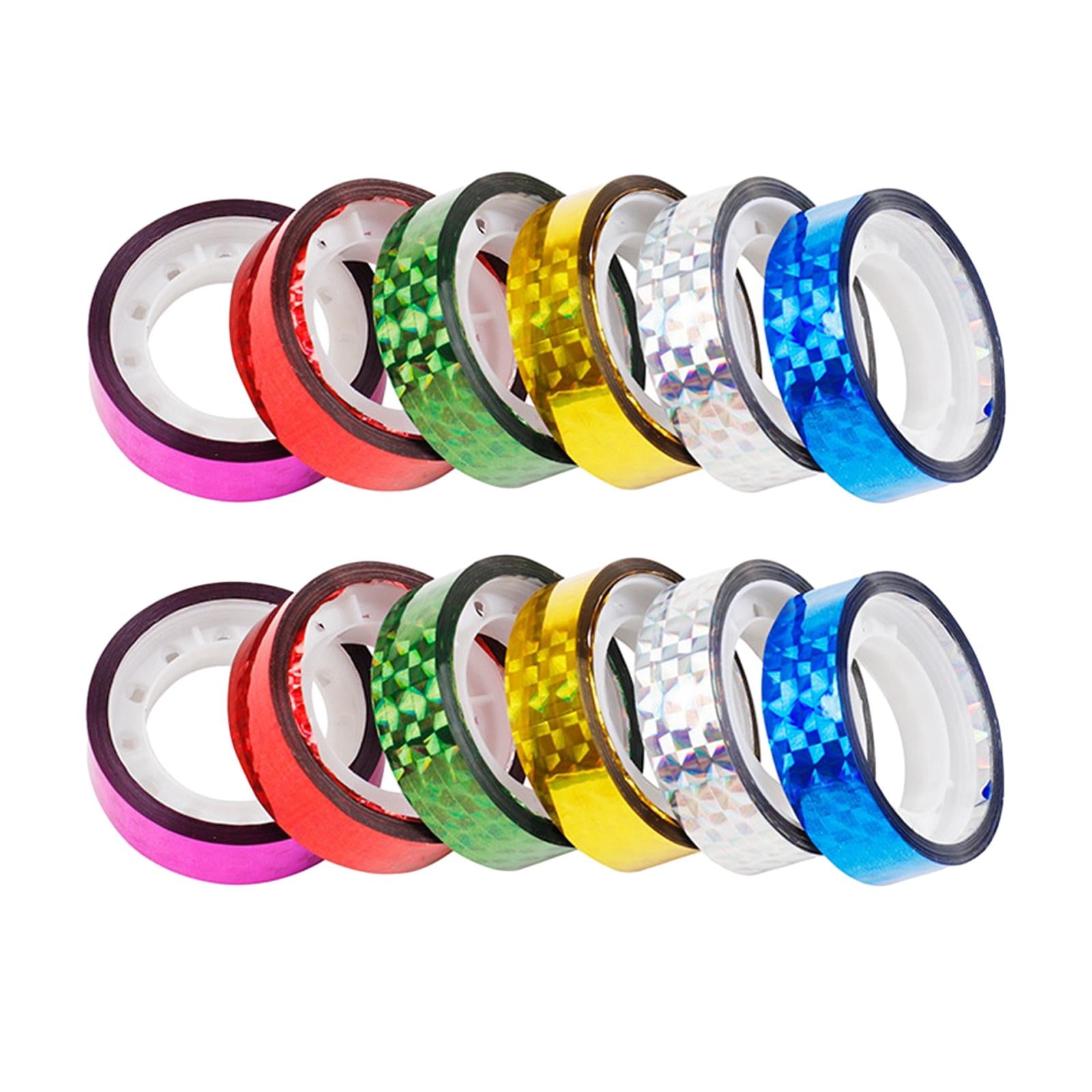 2x10 Pieces Valentine's Day Tapes Masking Tape for Planner Card Making Journal Holographic