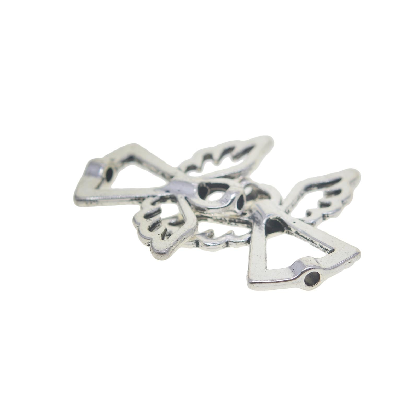 4x30Pcs Angel Wing Spacer Beads Alloy for DIY Necklace Jewelry Making Supplies