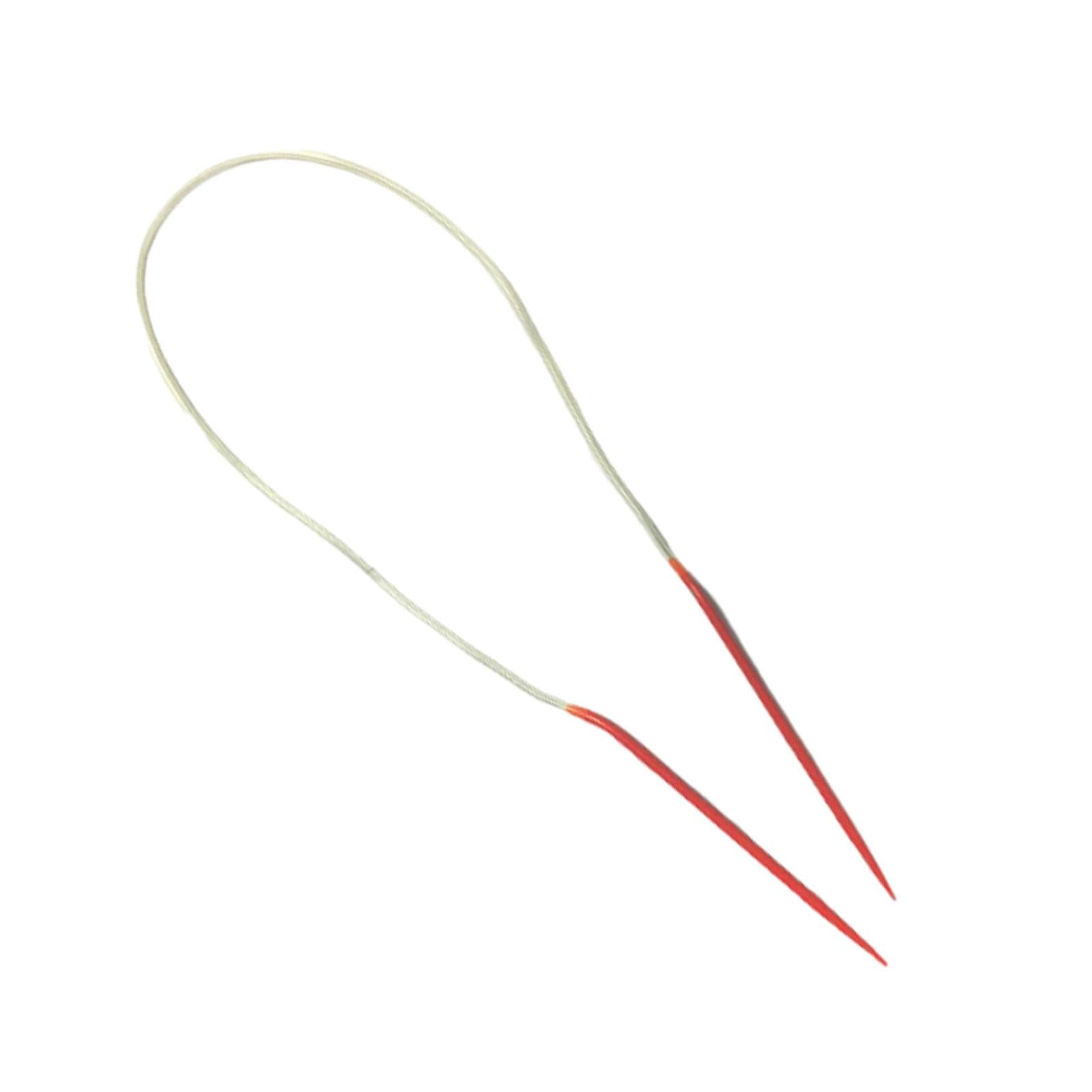 3xCircular Cable Knitting Pin Yarn Flexible Knit Pin for Scarf Sweater Sleeves