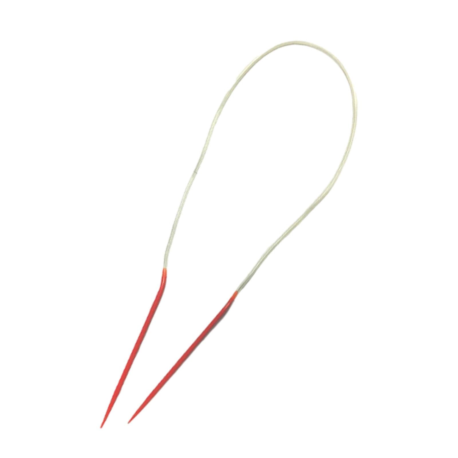 3xCircular Cable Knitting Pin Yarn Flexible Knit Pin for Scarf Sweater Sleeves